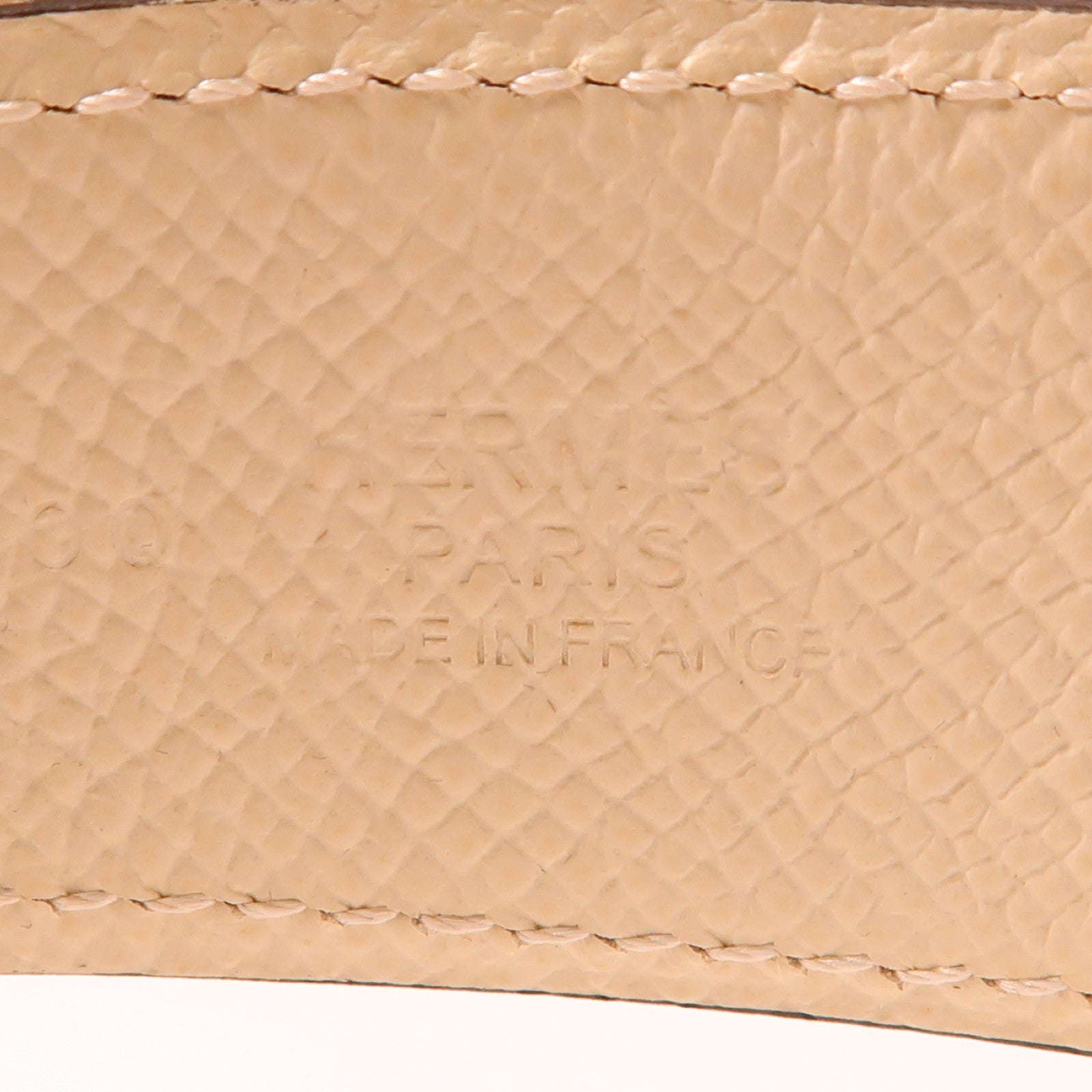 HERMES Swift/Epsom皮革Belt金扣皮帶White/Red