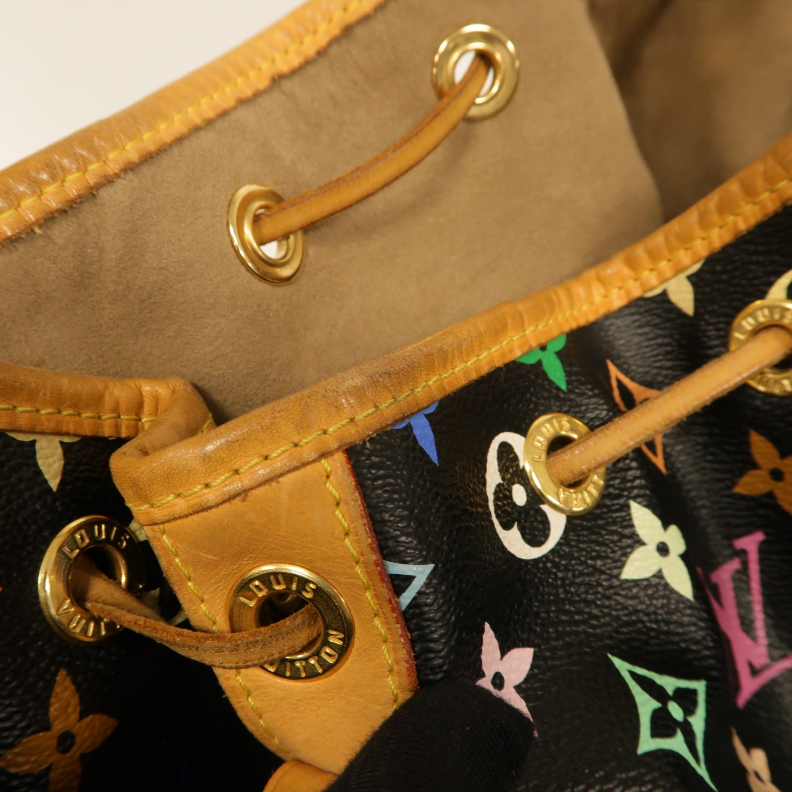 LOUIS VUITTON 【激減優惠】Monogram Multicolore Noe Shoulder Bag金扣肩背袋黑色/彩色