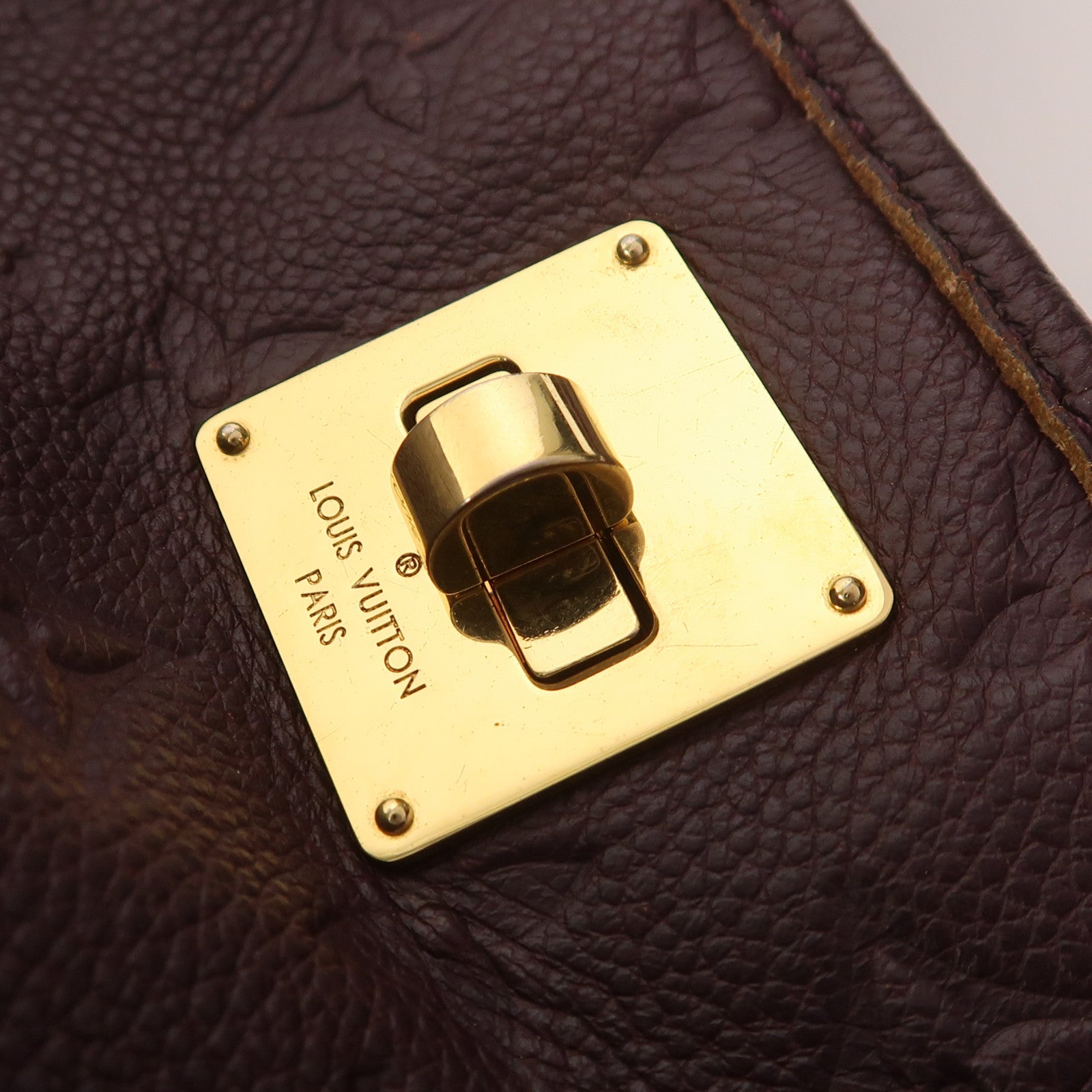 LOUIS VUITTON Monogram Empreinte Citadine PM金扣肩背袋