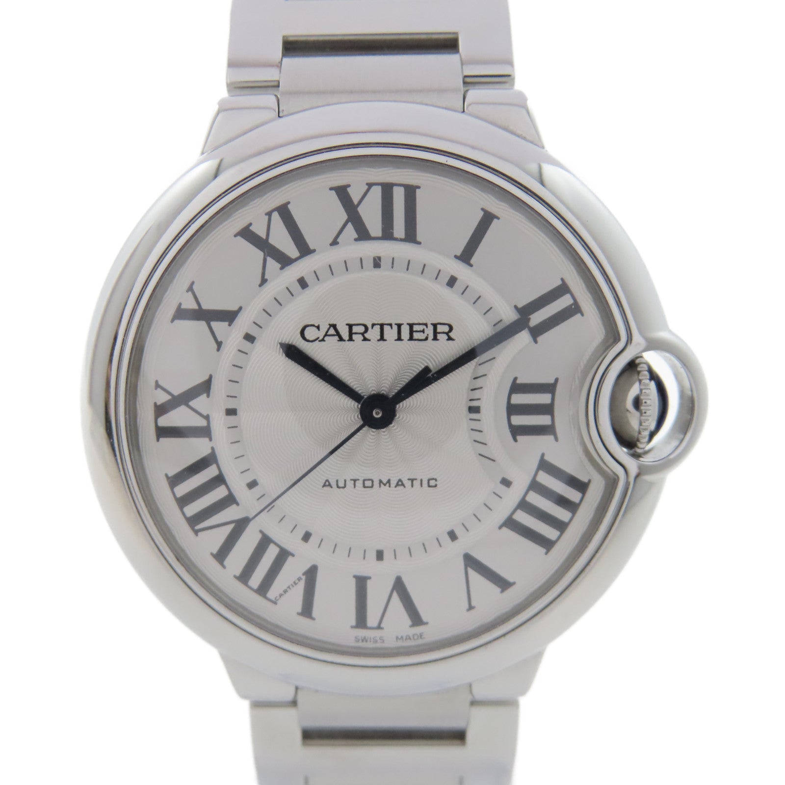 CARTIER Ballon Bleu不鏽鋼手錶自動機芯銀色