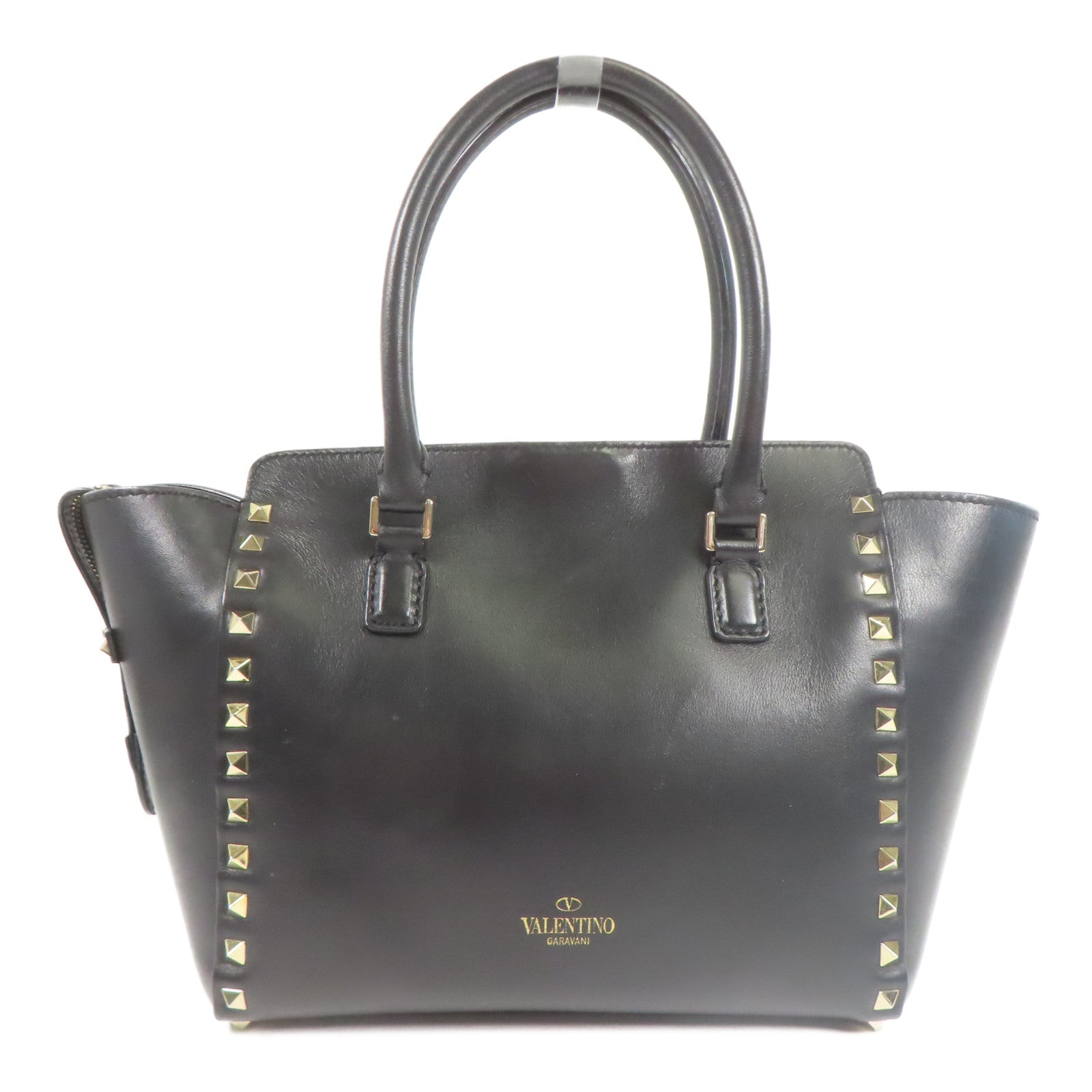 Valentino 牛皮皮革Shoulder Bag金扣手挽肩背兩用袋