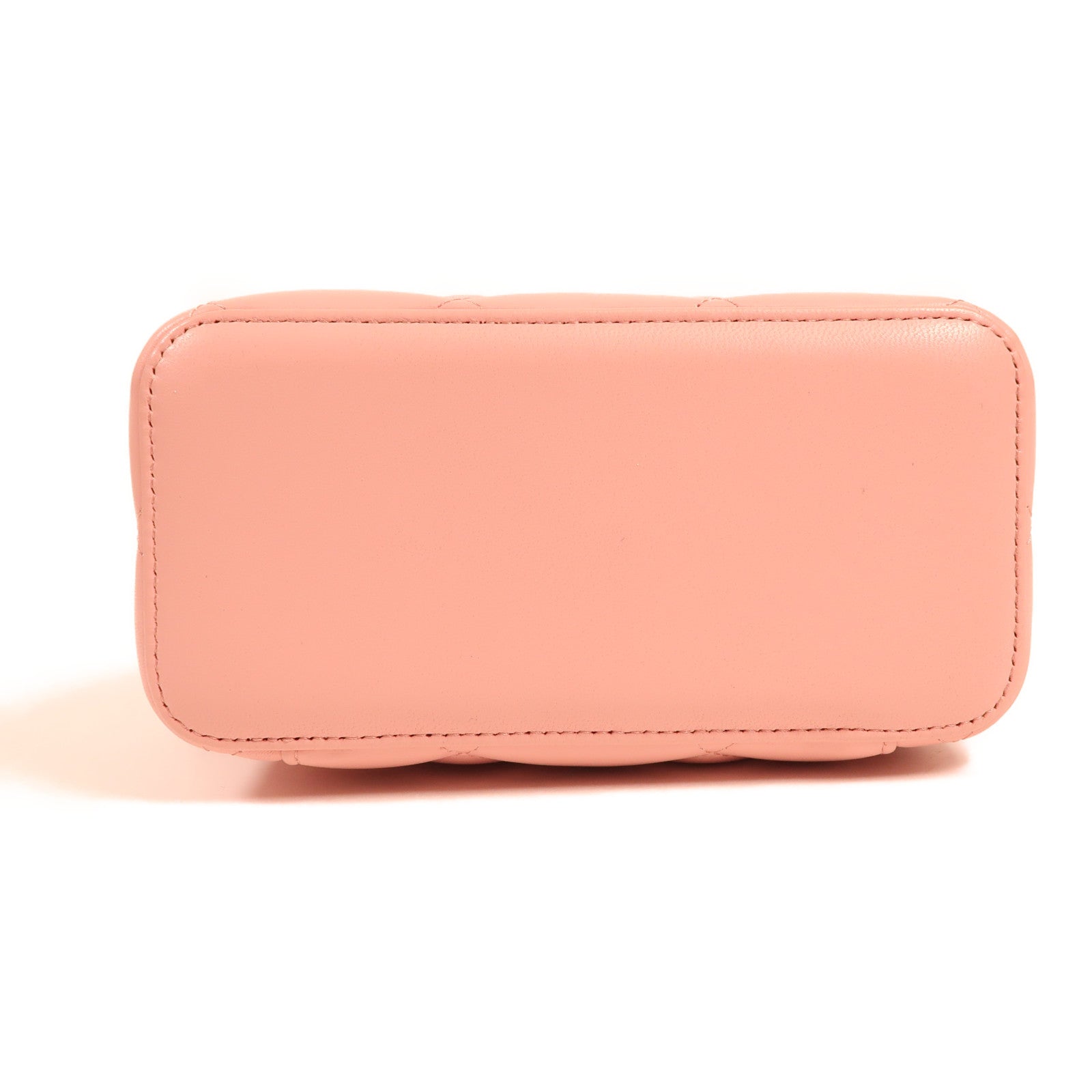 CHANEL CC GHW Vanity Chain Shoulder Bag Lambskin Leather Pink