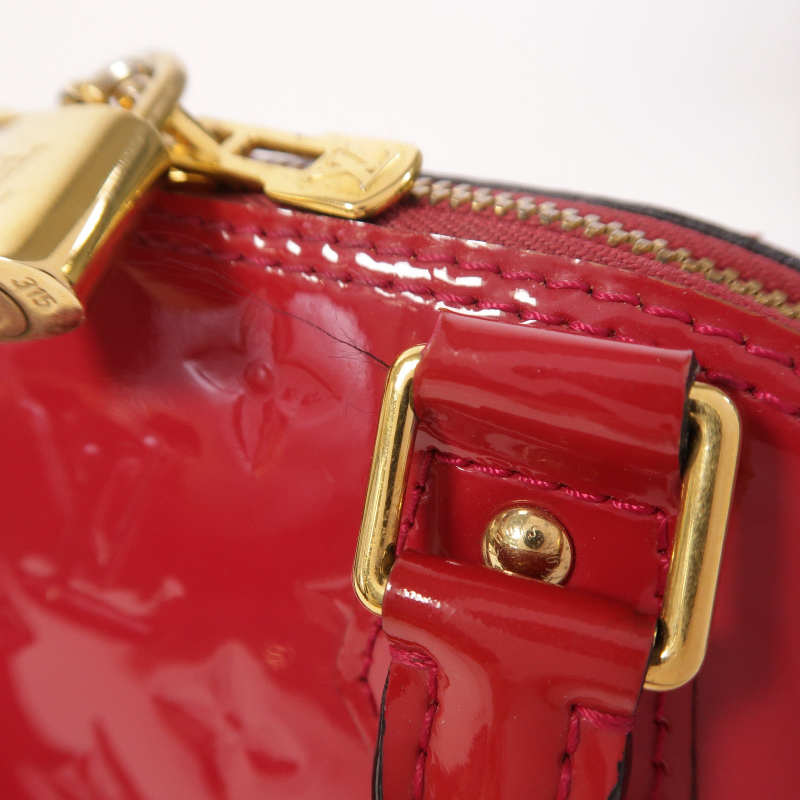 LOUIS VUITTON Monogram Vernis Alma BB手挽肩背兩用袋