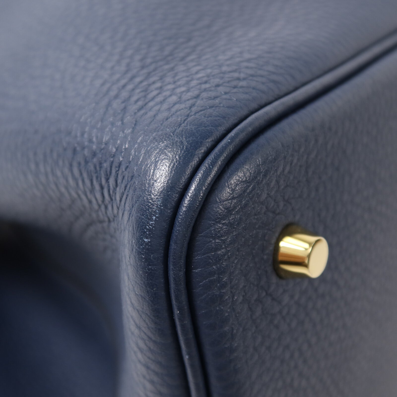 HERMES Clemence皮革 Picotin MM手挽袋Bleu De Prusse