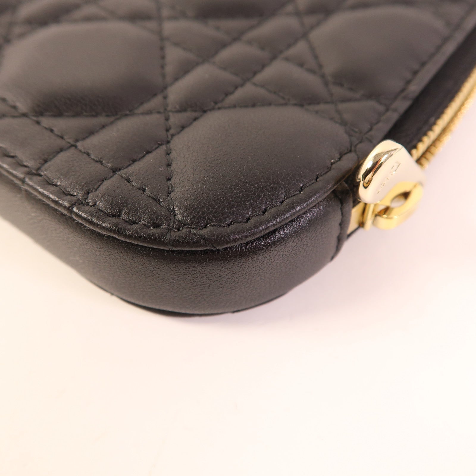 Dior 羊皮皮革Phone Holder金扣鏈帶手機袋