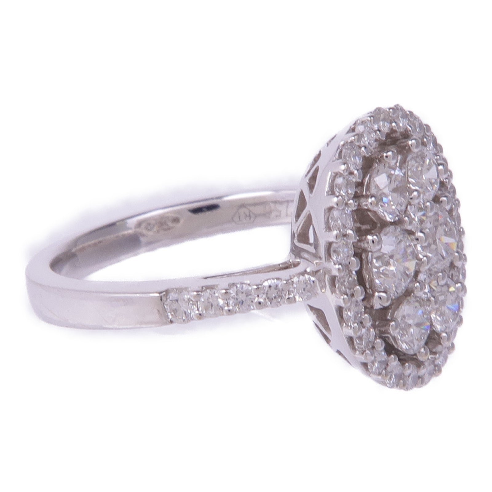 JEWELRY 【激減優惠】18K白金Diamond Ring鑽石戒指US#6.25