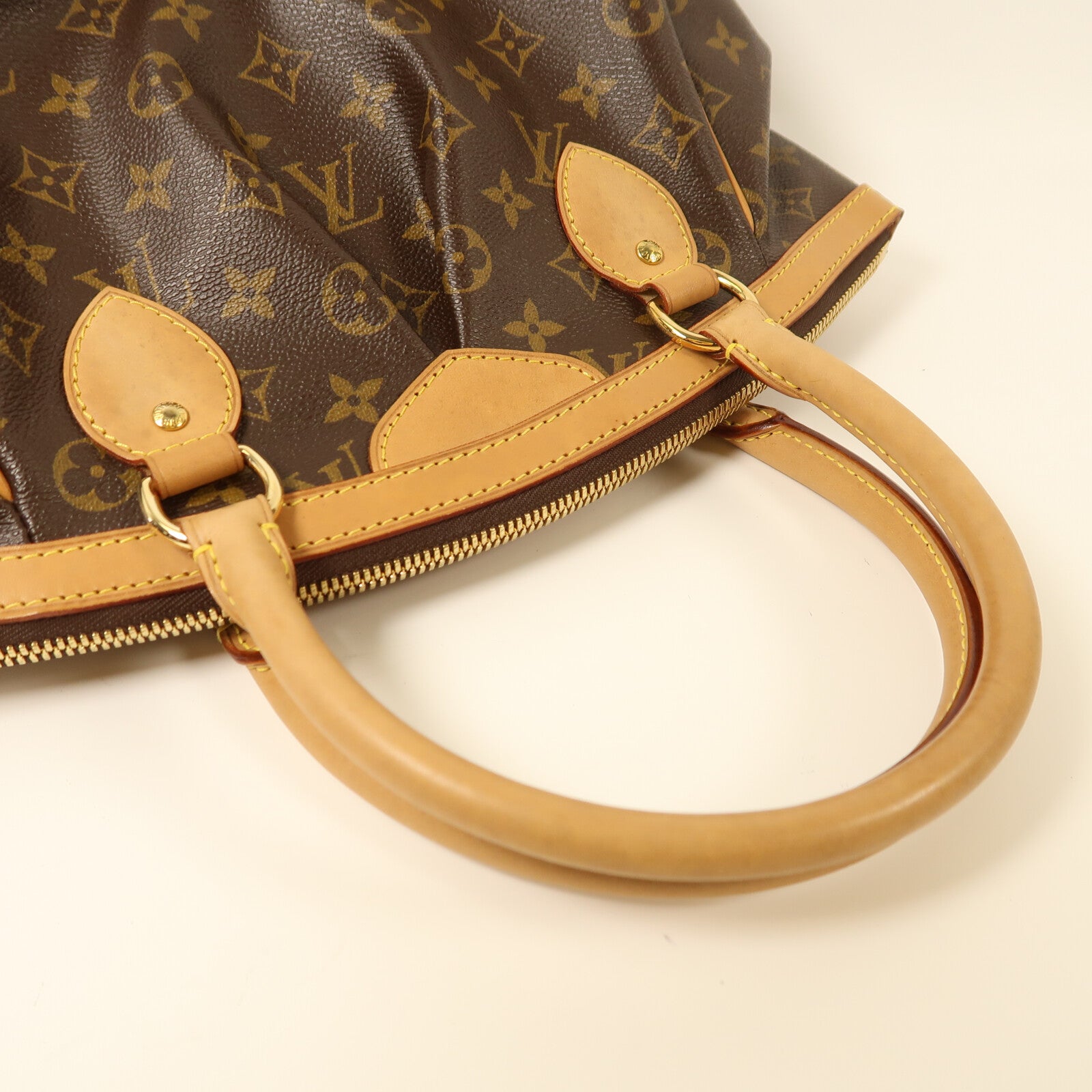LOUIS VUITTON Monogram Tivoli PM金扣手挽袋