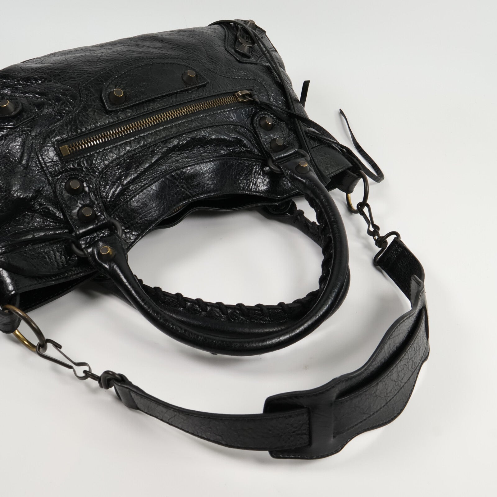 BALENCIAGA 羊皮皮革Le City First手挽肩背兩用袋