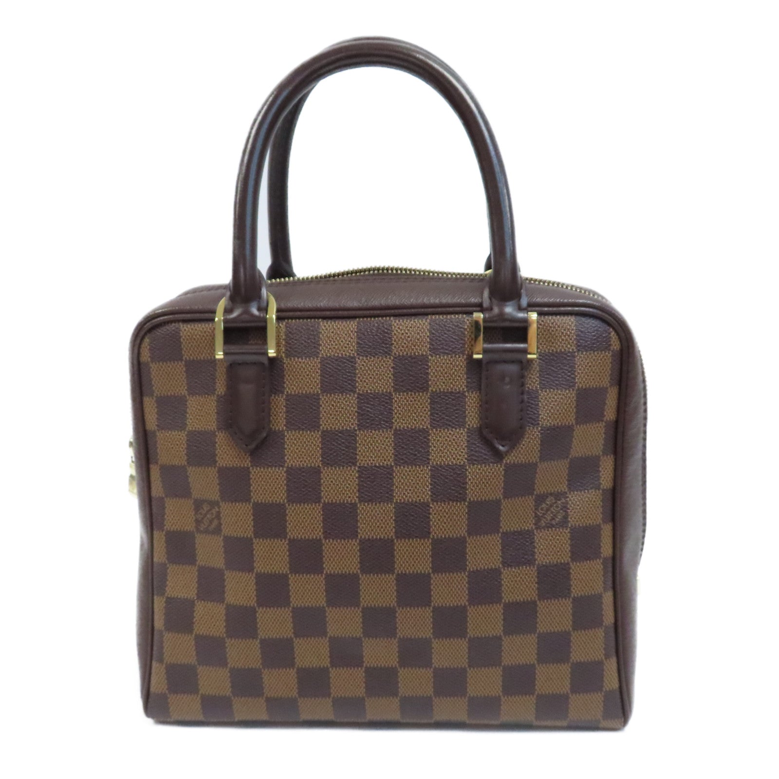 LOUIS VUITTON Damier Brera Handbag金扣手挽袋啡色