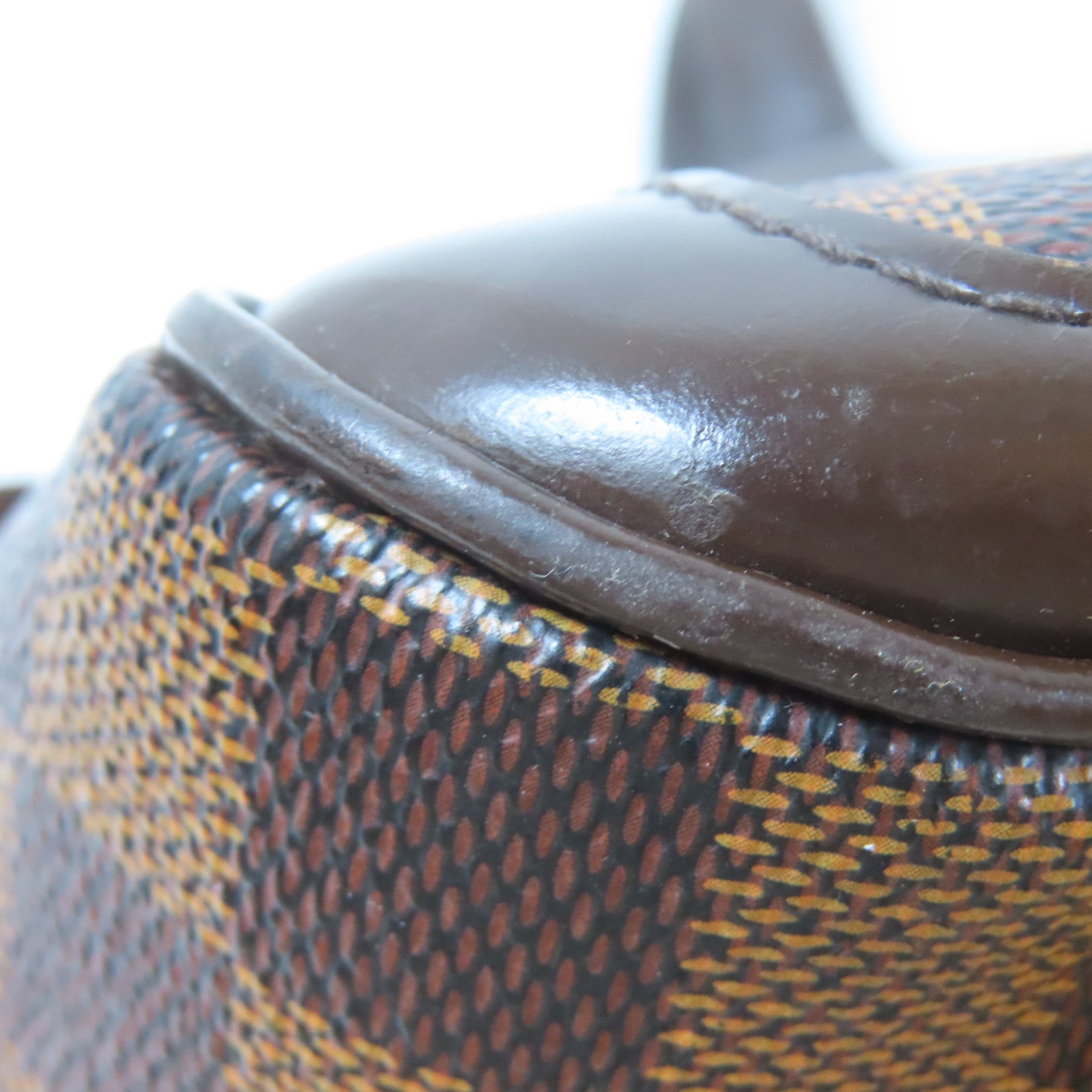 LOUIS VUITTON 【激減優惠】Damier Ebene Verona PM金扣手挽袋啡色