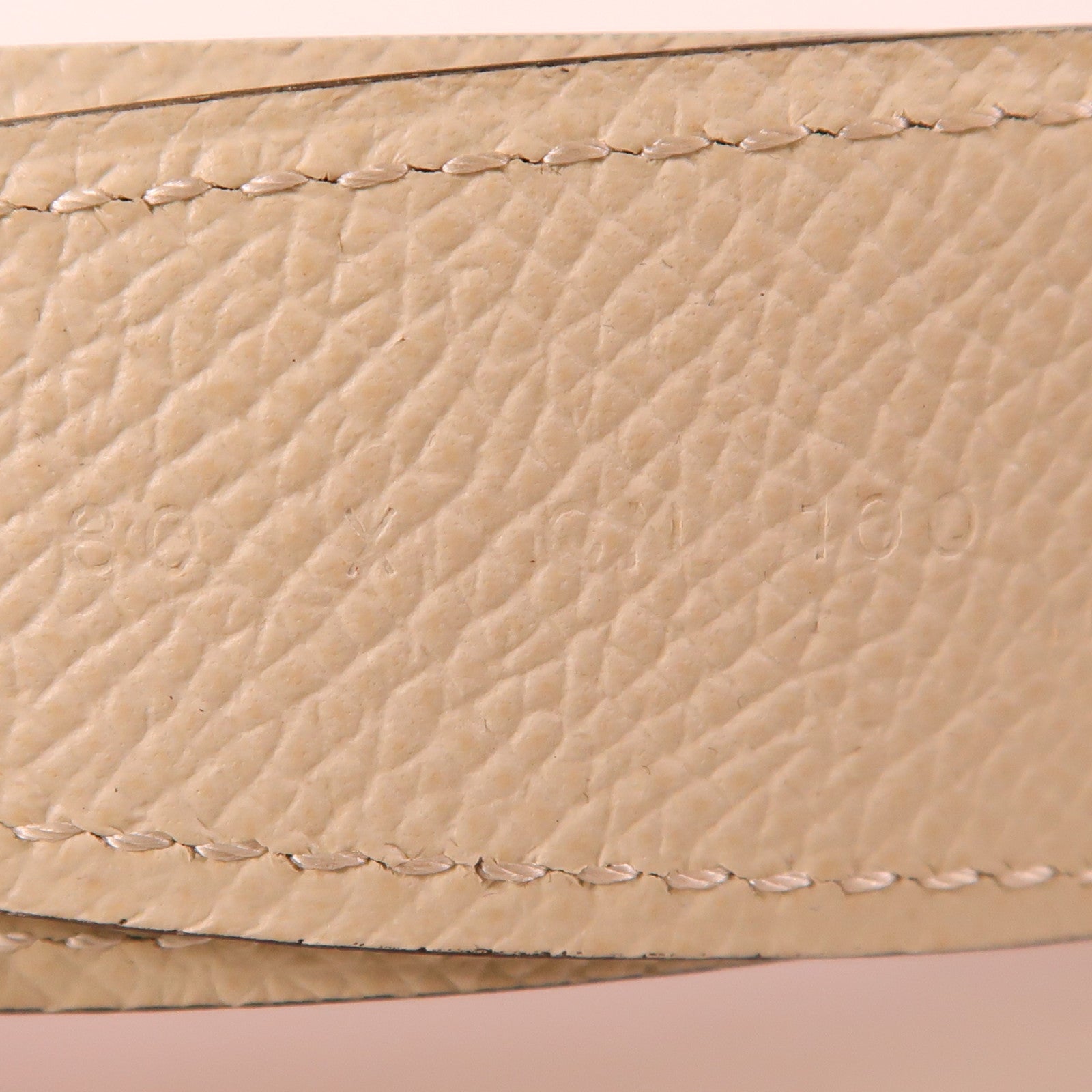 HERMES Swift/Epsom皮革Belt金扣皮帶White/Red