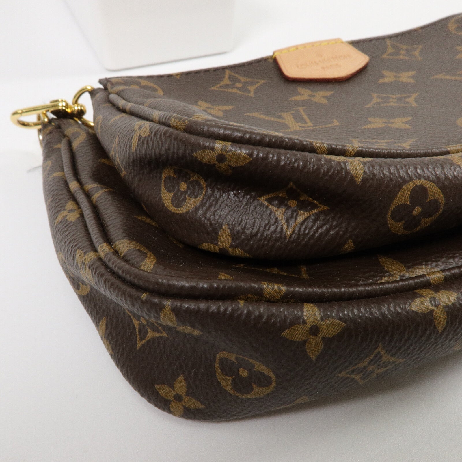 LOUIS VUITTON Monogram Multi Pochette Accessoires金扣手挽肩背兩用袋