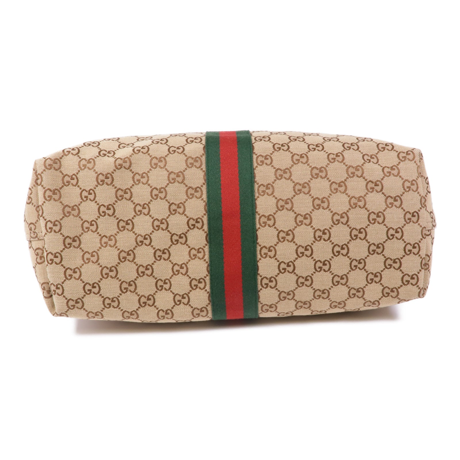 GUCCI 帆布Giglio Large Tote Bag銀扣肩背袋