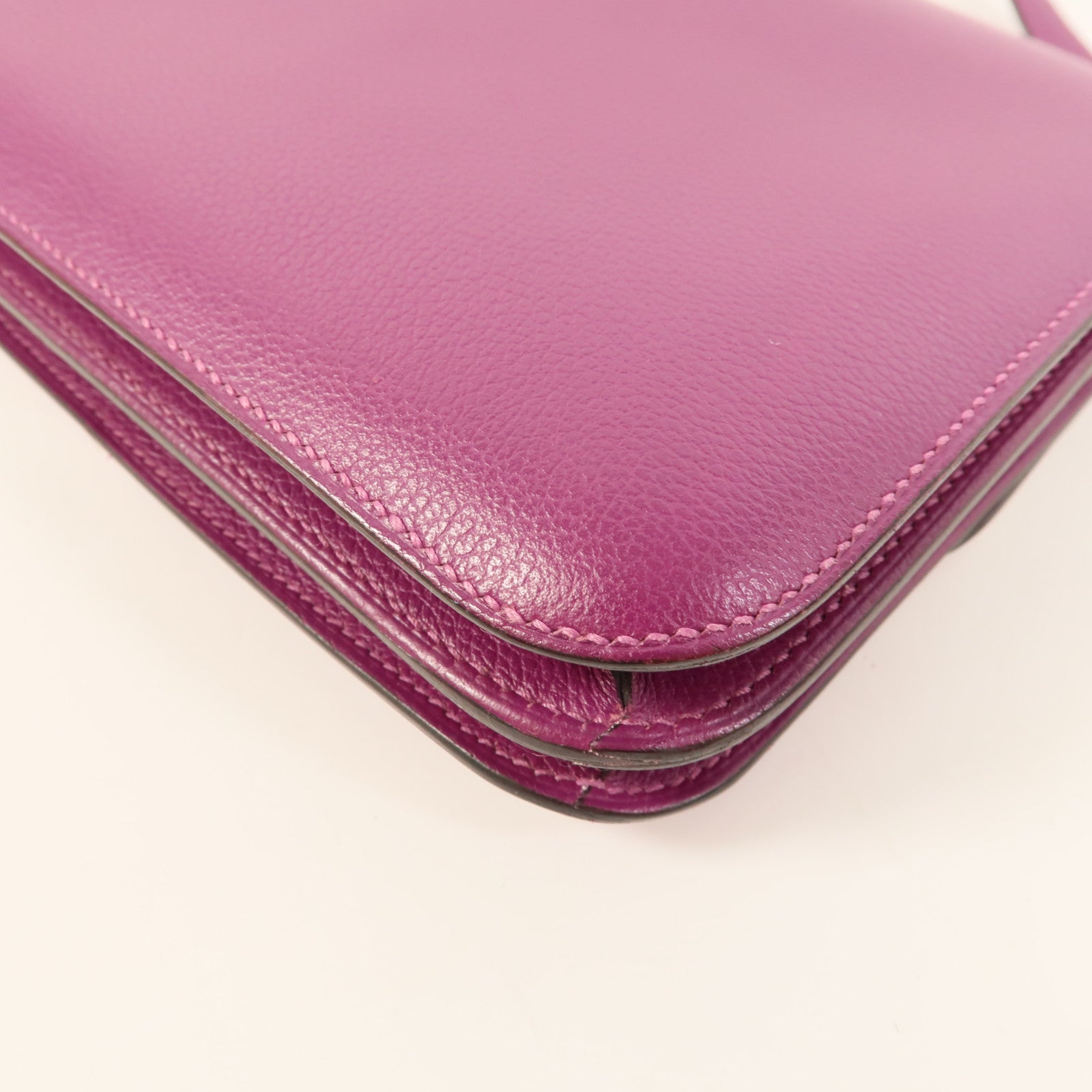 HERMES Evercolor皮革Constance Mini肩背袋Anemone