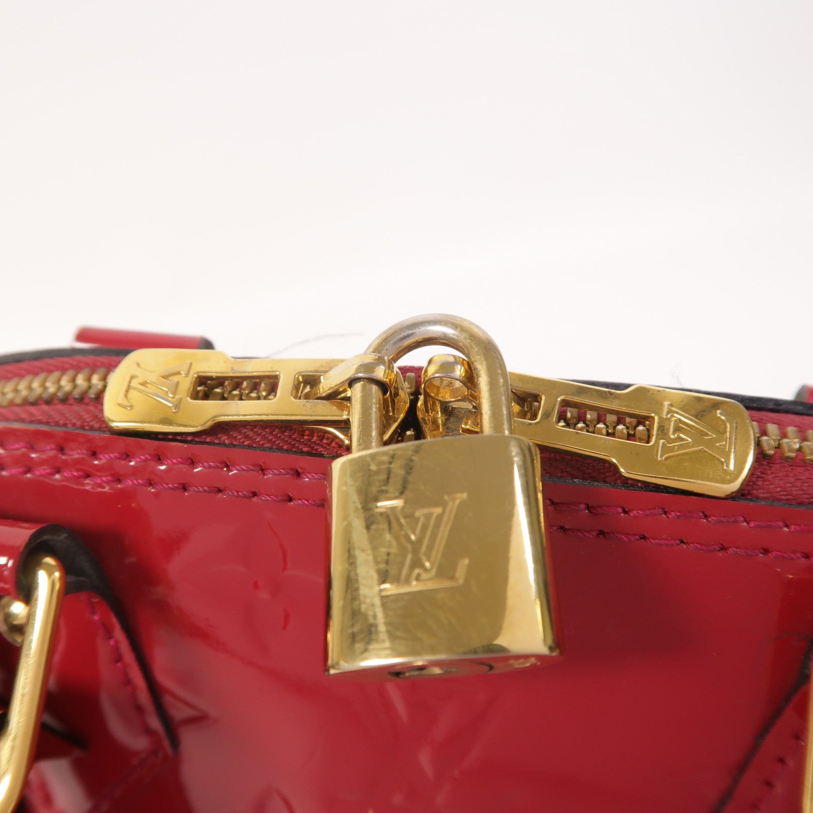 LOUIS VUITTON Monogram Vernis Alma BB手挽肩背兩用袋