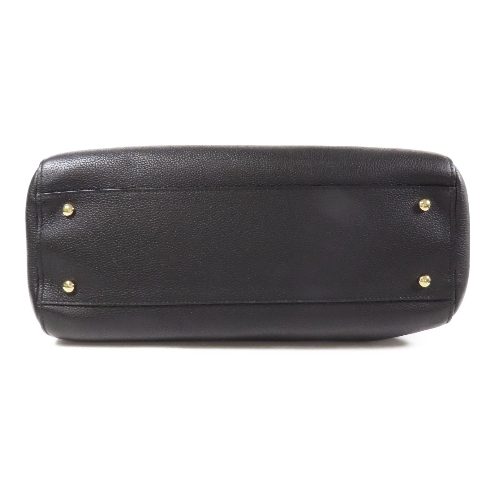 CHANEL 牛皮皮革2 Way Shoulder金扣手挽肩背兩用袋