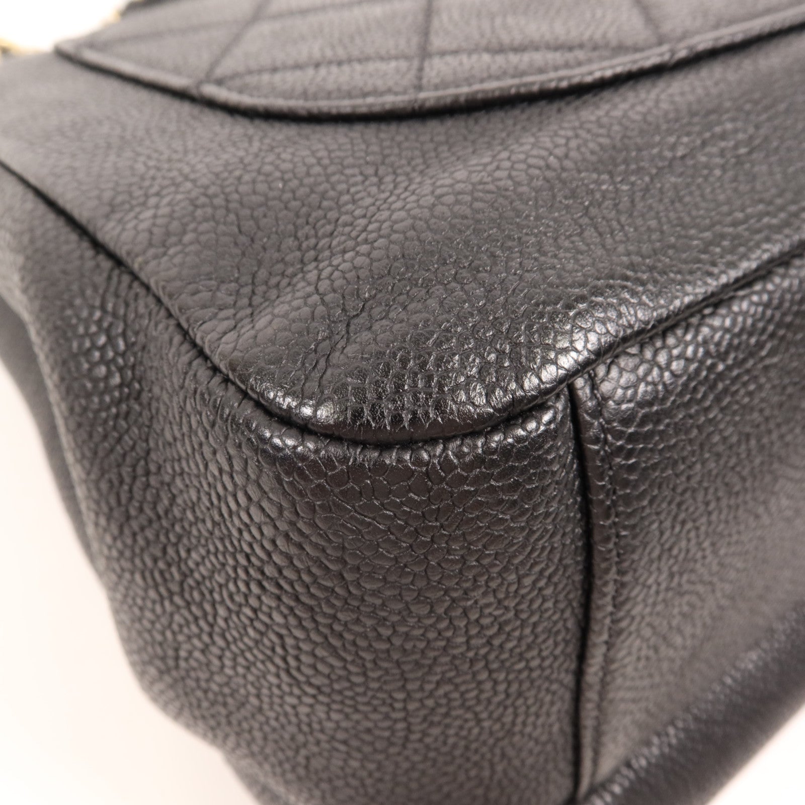CHANEL 【激減優惠】牛皮皮革Chain Shoulder金扣鏈帶肩背袋
