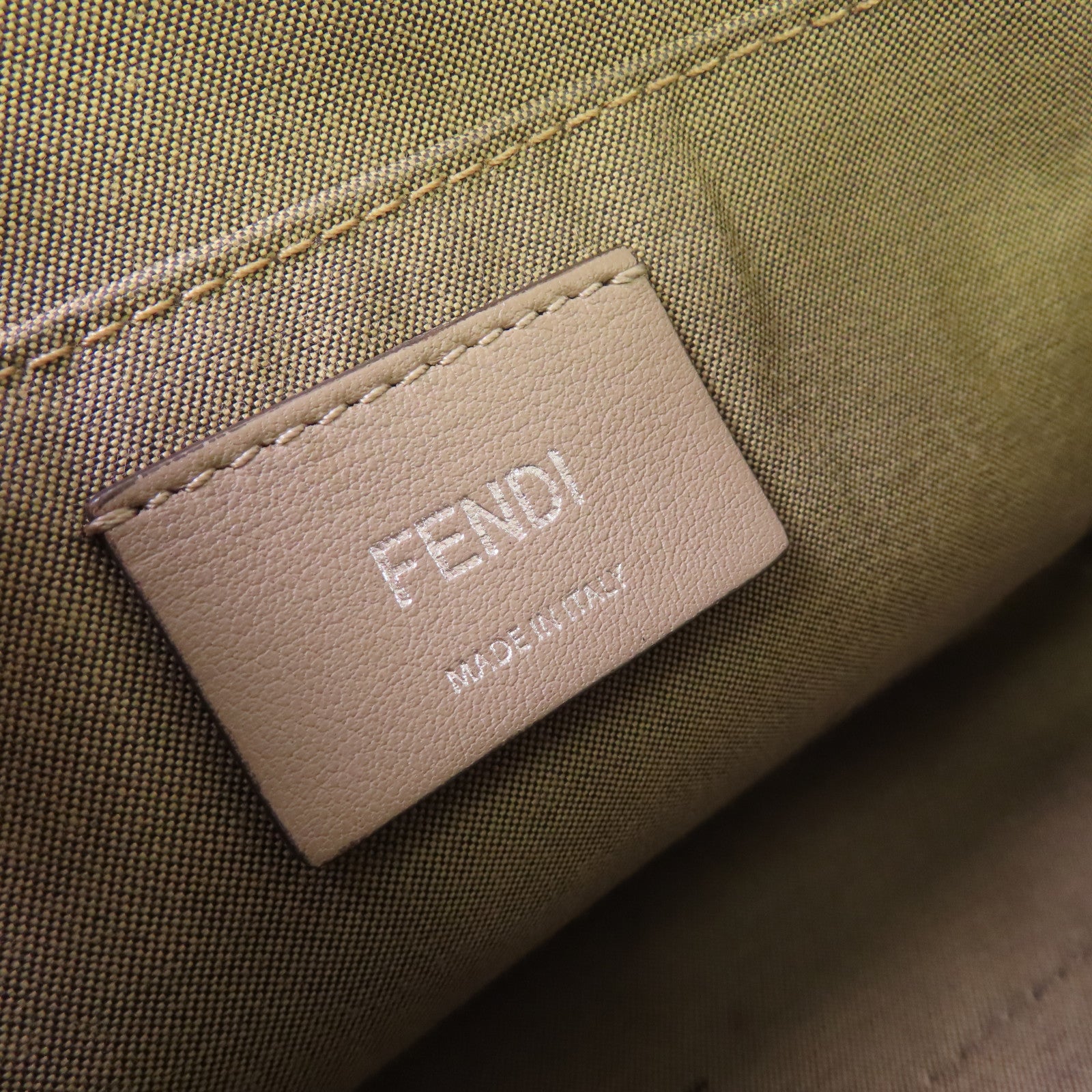 FENDI 牛皮皮革By The Way Mini 2Way Shoulder Bag銀扣手挽肩背兩用袋灰色