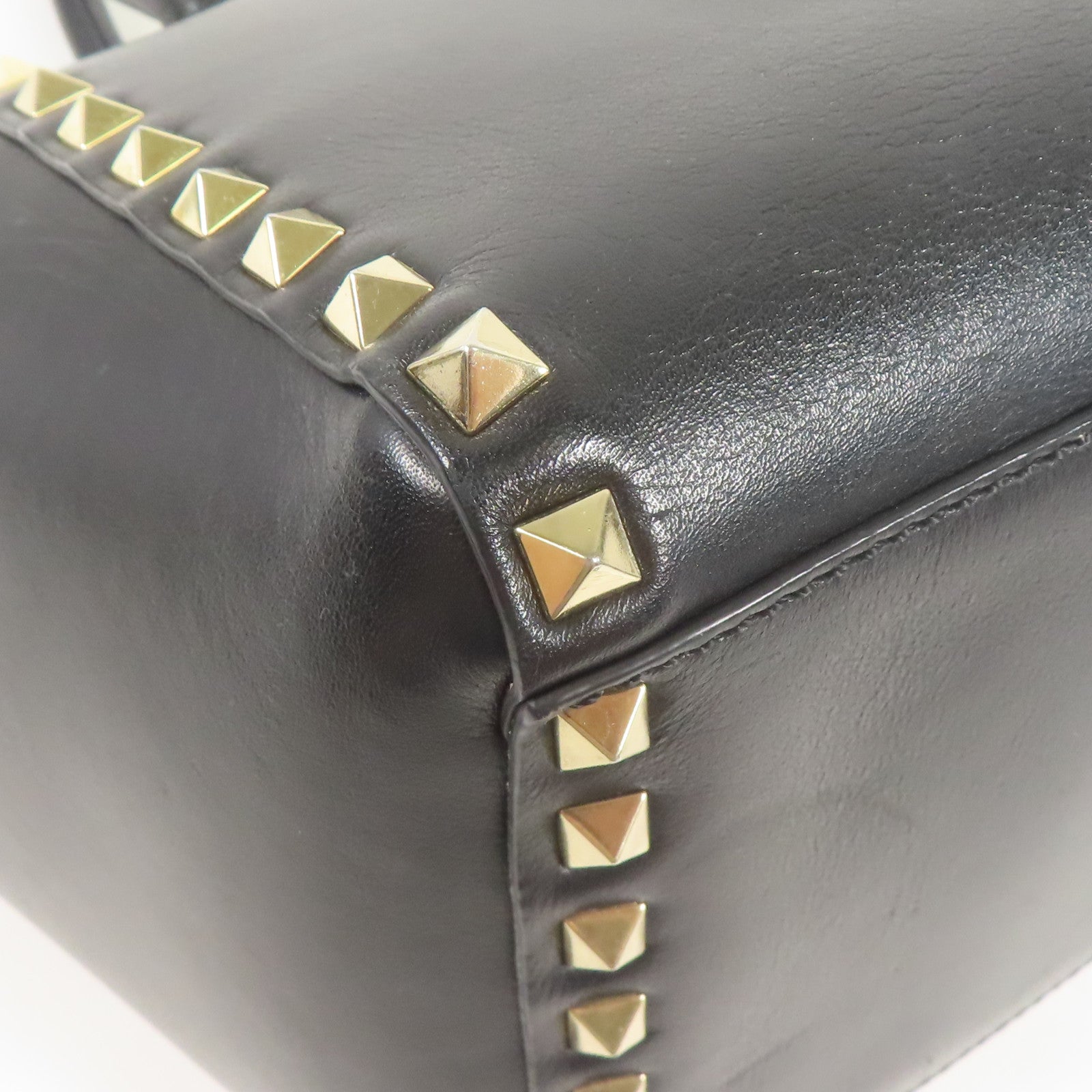 Valentino 牛皮皮革Shoulder Bag金扣手挽肩背兩用袋