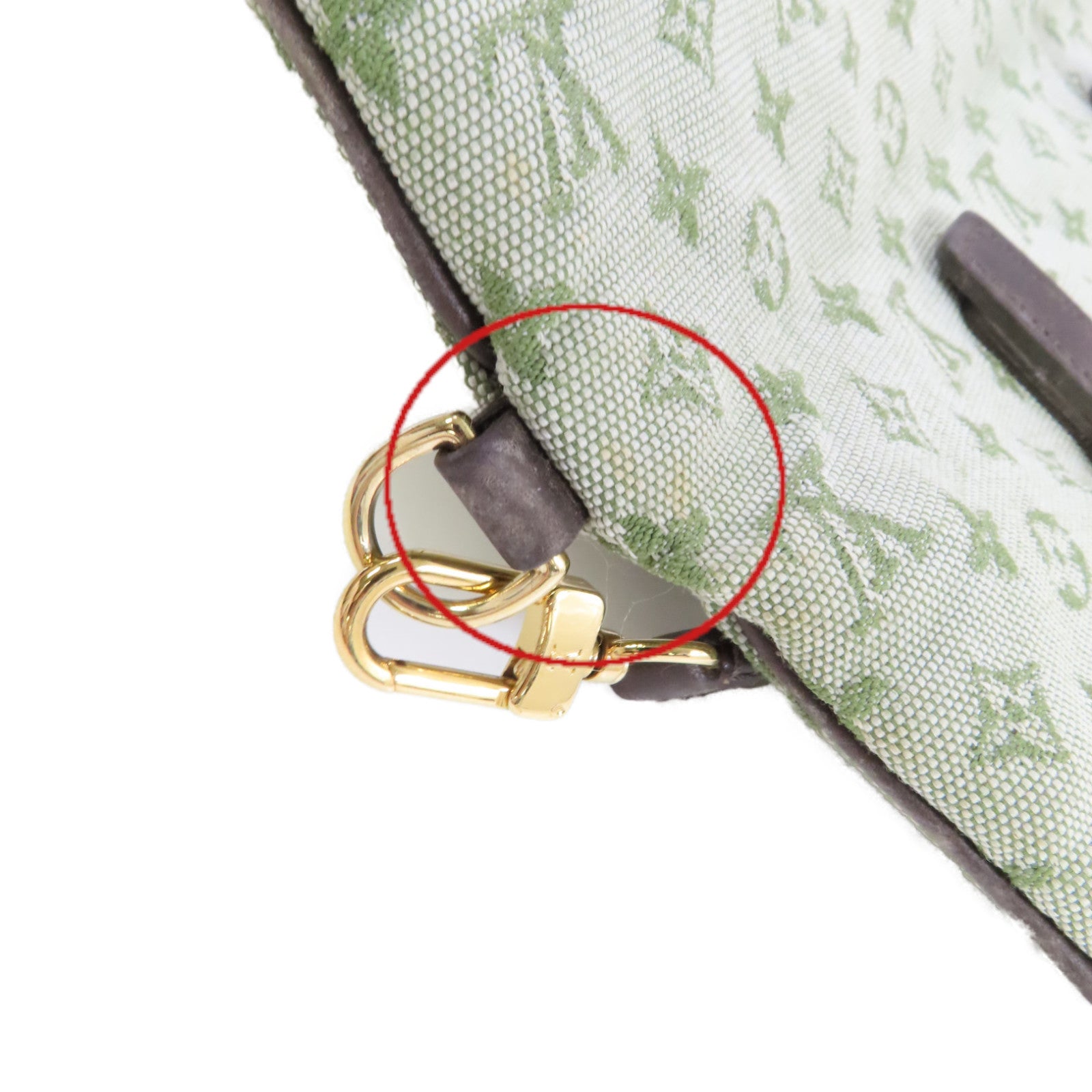 LOUIS VUITTON Monogram Mini Francoise 2Way Shoulder Bag金扣手挽肩背兩用袋綠色
