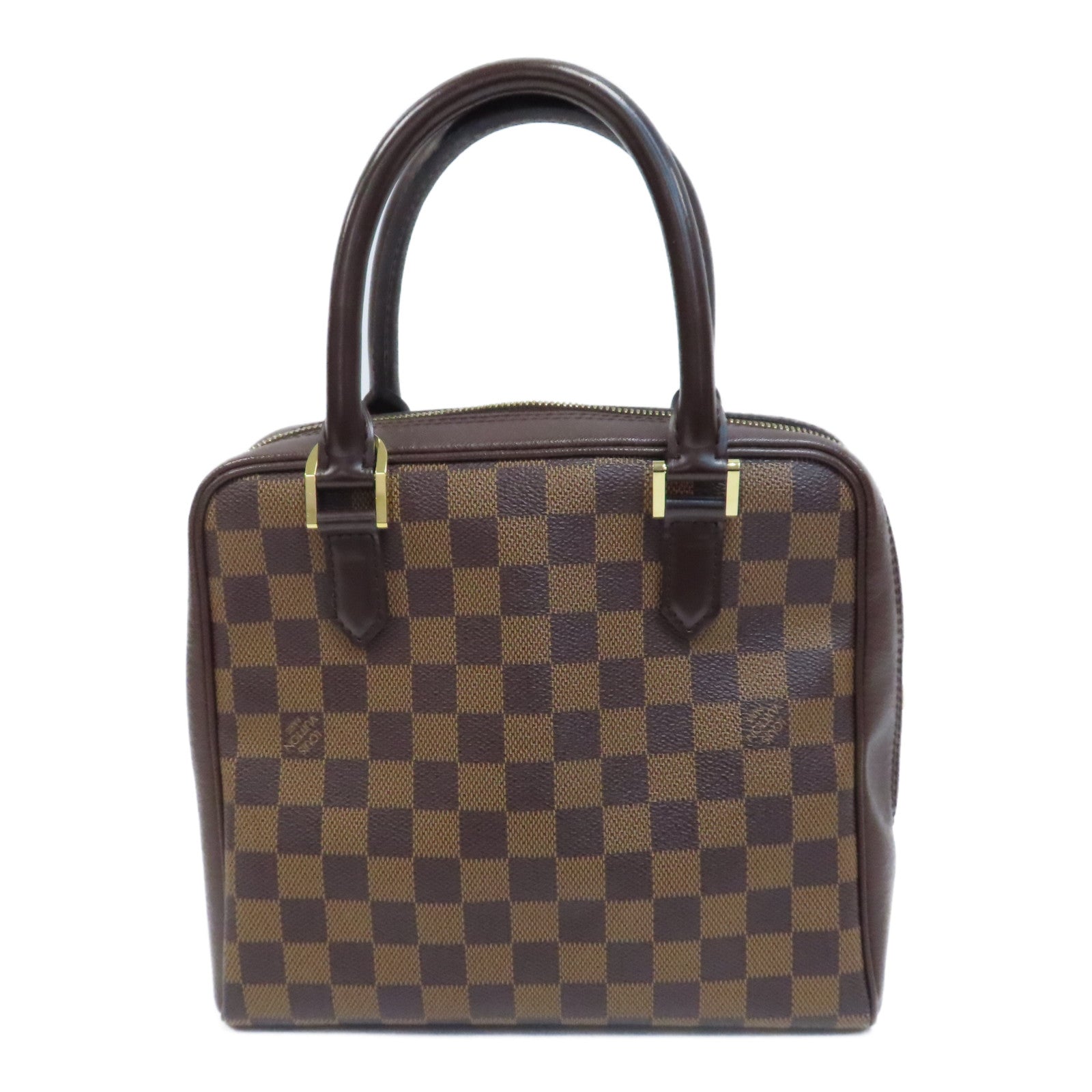 LOUIS VUITTON Damier Brera Handbag金扣手挽袋啡色