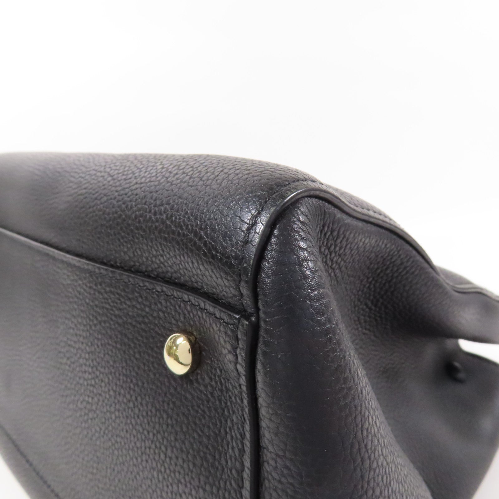 CHANEL 牛皮皮革2 Way Shoulder金扣手挽肩背兩用袋