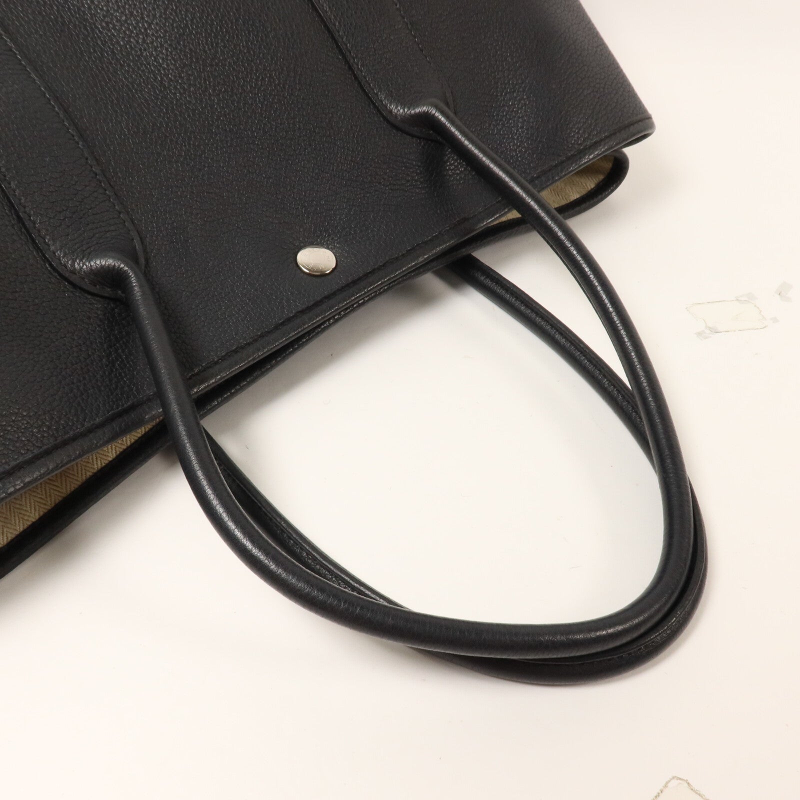 HERMES Negonda皮革Garden Party PM手挽袋Noir