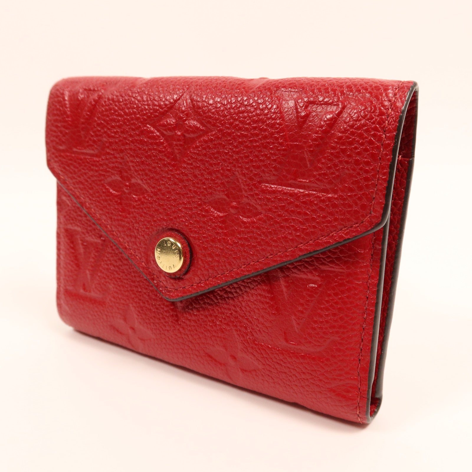 LOUIS VUITTON Monogram Empreinte Victorine金扣錢包