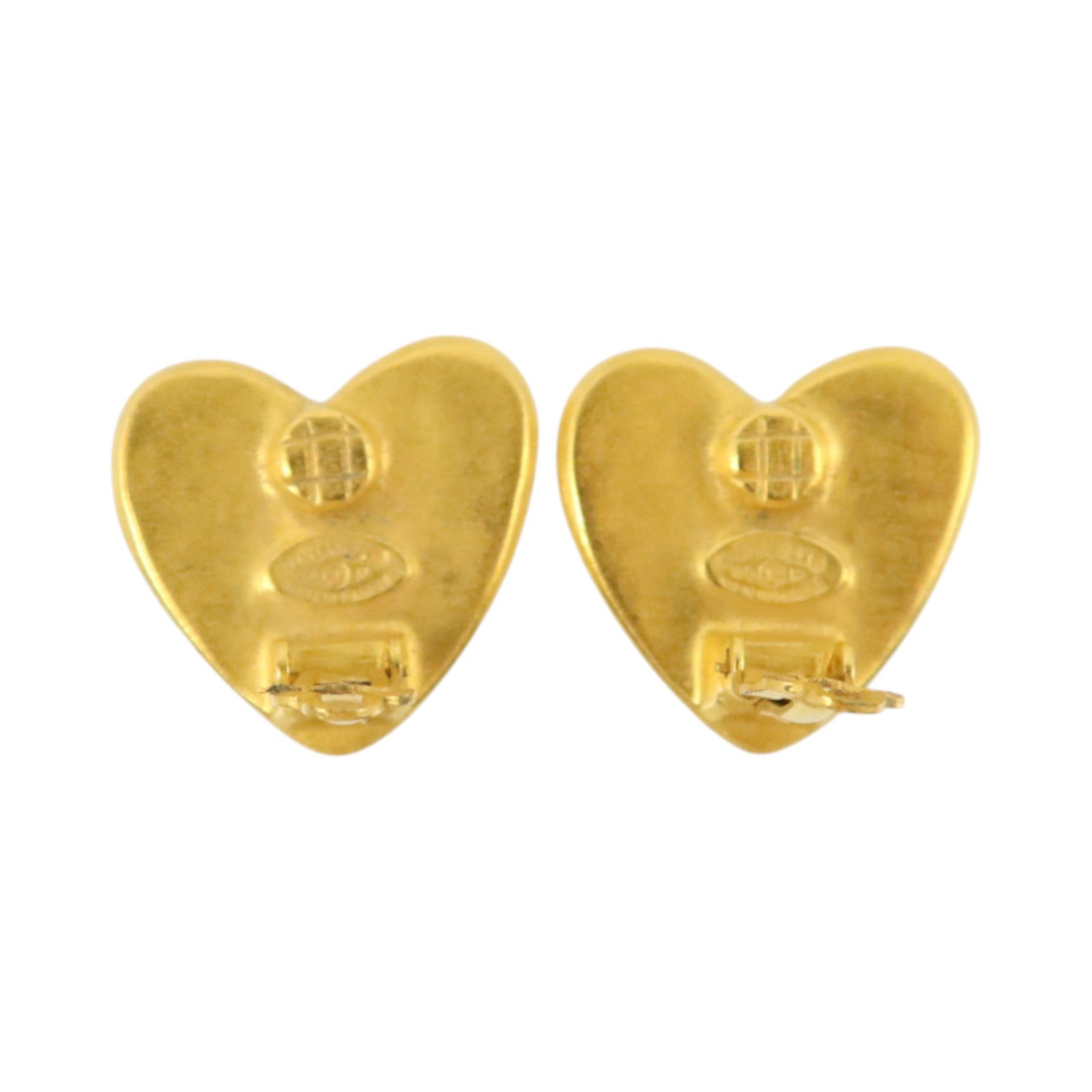 CHANEL 金屬Vintage Heart Clip-On Earrings耳環