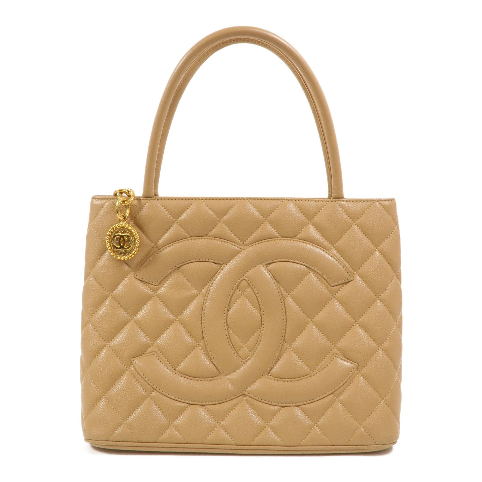 CHANEL 牛皮皮革Medallion Vintage Tote Bag手挽袋