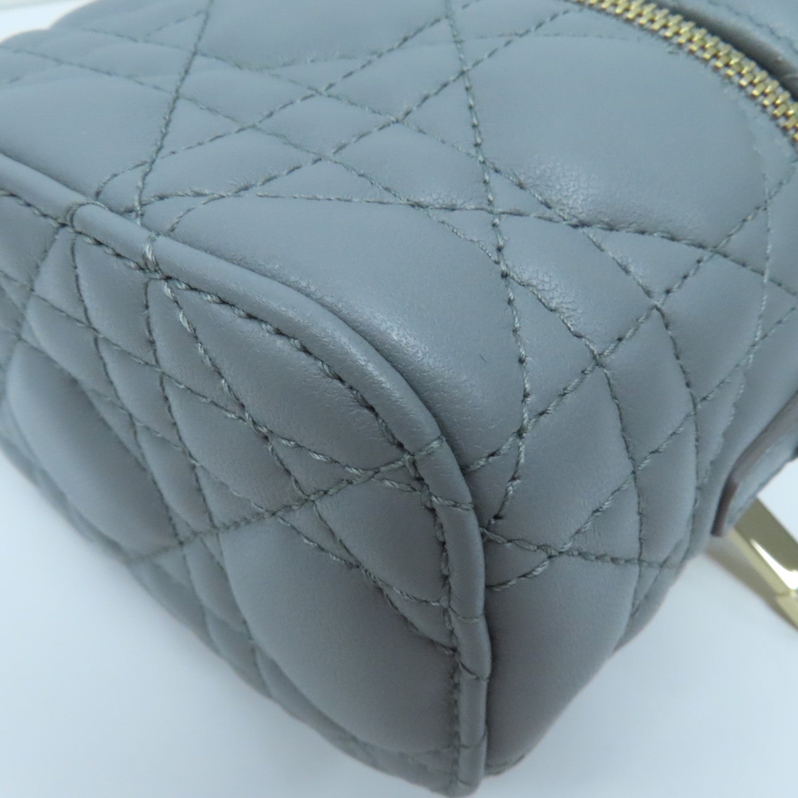 Dior 【激減優惠】羊皮皮革Shoulder Bag金扣鏈帶手挽肩背兩用袋藍色