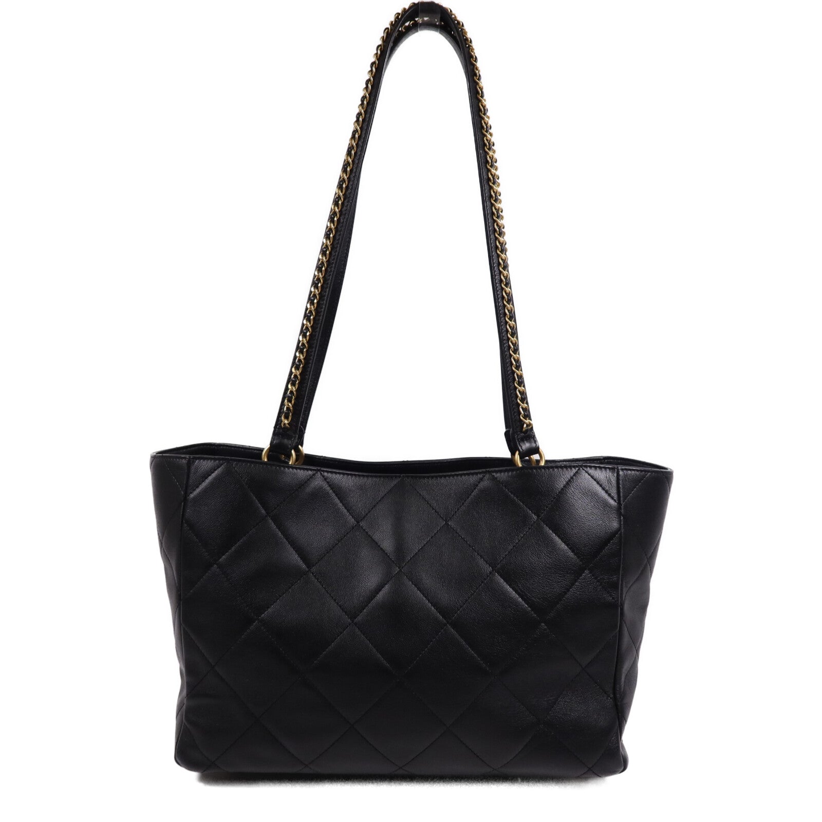 CHANEL 牛皮皮革Matelasse Tote金扣手挽袋