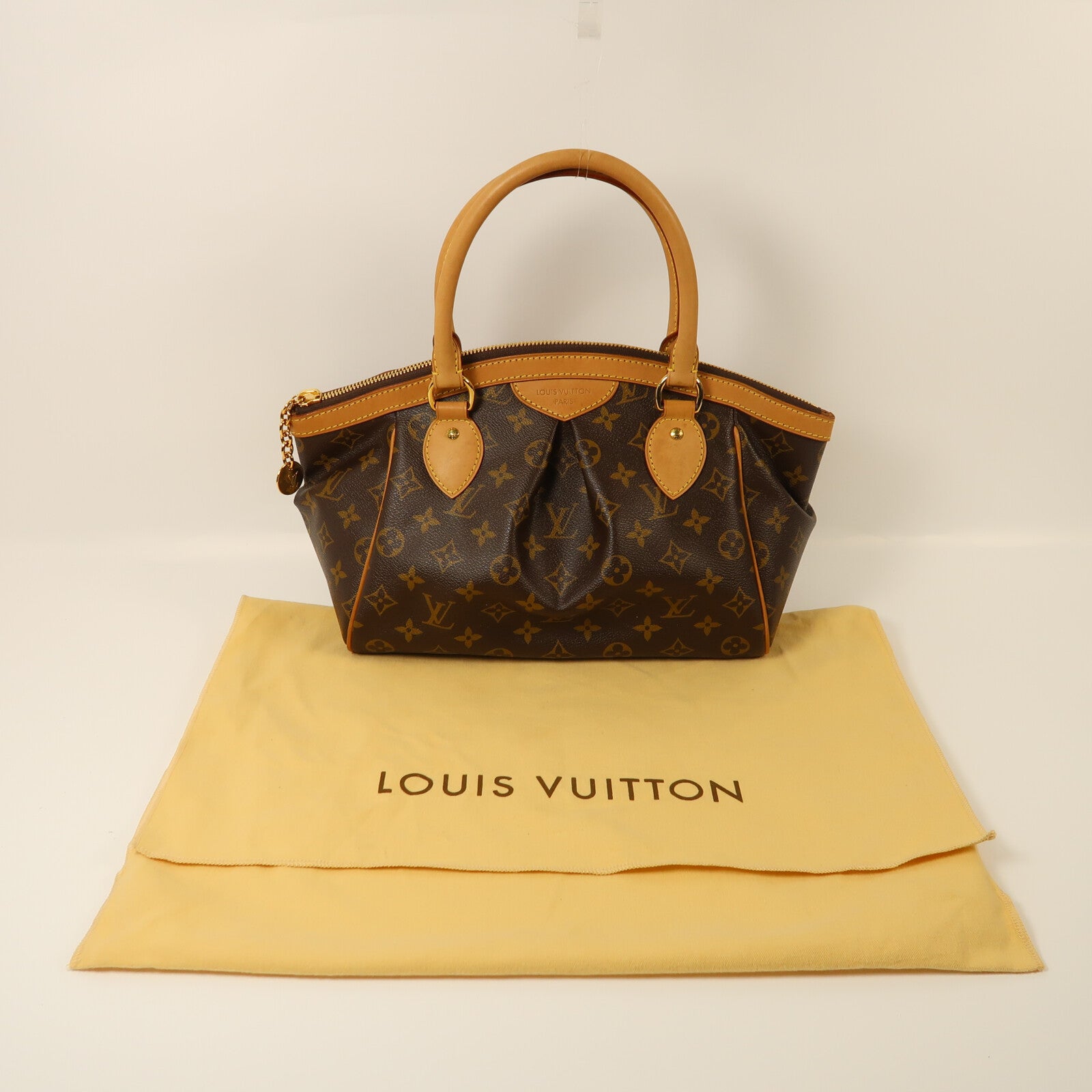 LOUIS VUITTON Monogram Tivoli PM金扣手挽袋