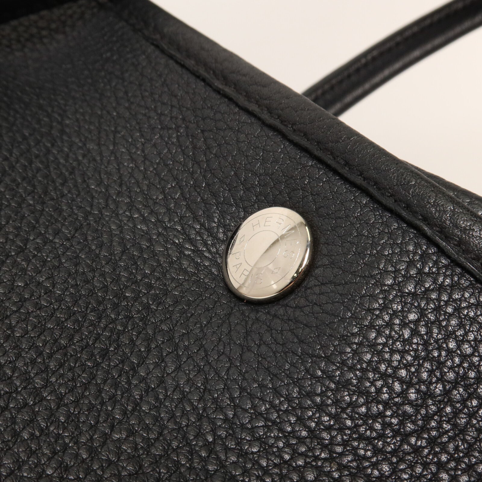 HERMES Negonda皮革Garden Party PM手挽袋Noir