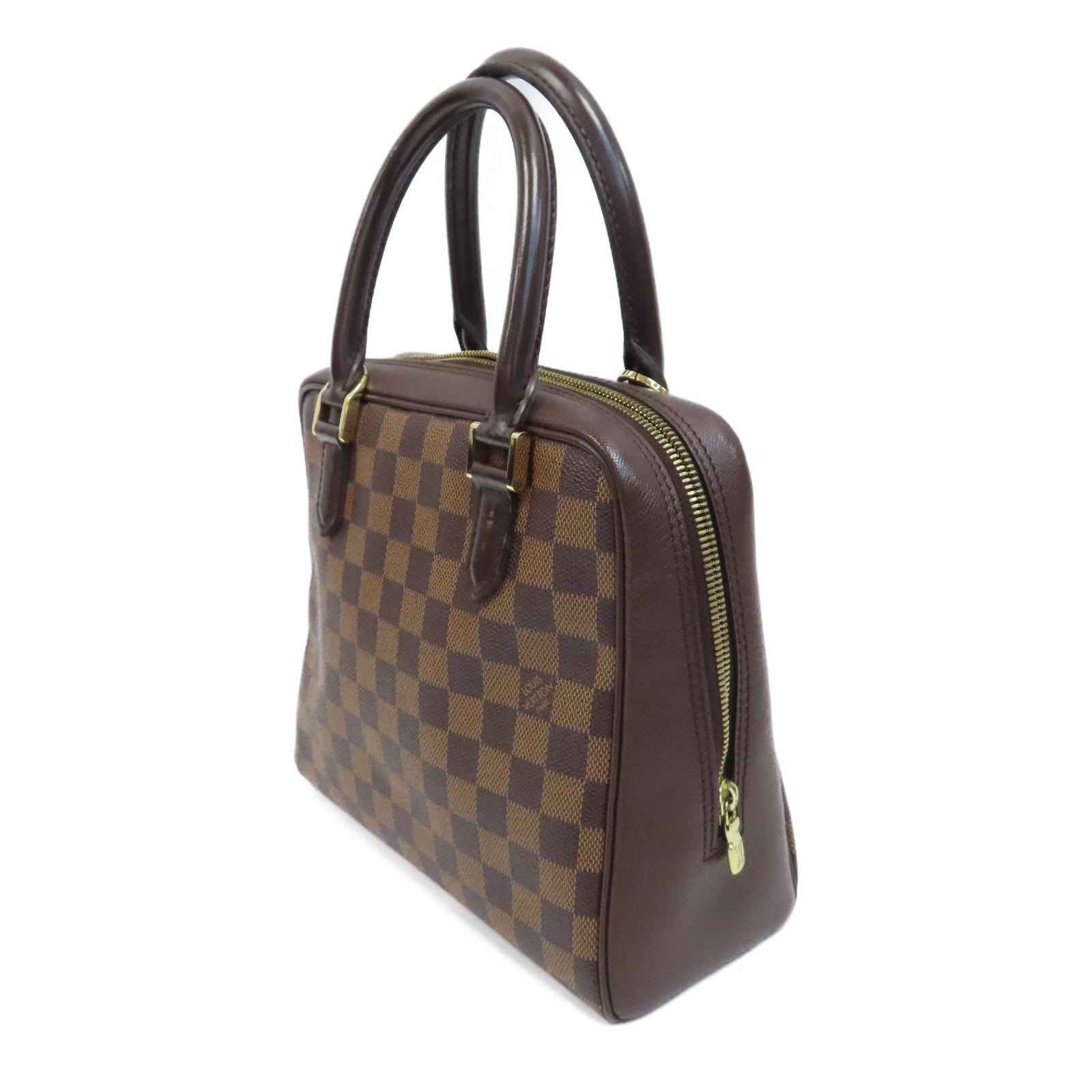 LOUIS VUITTON Damier Brera Handbag金扣手挽袋啡色