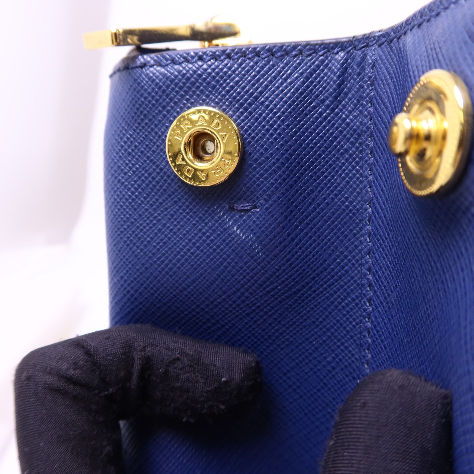 PRADA Saffiano皮革2 Way Shoulder Bag金扣手挽肩背兩用袋