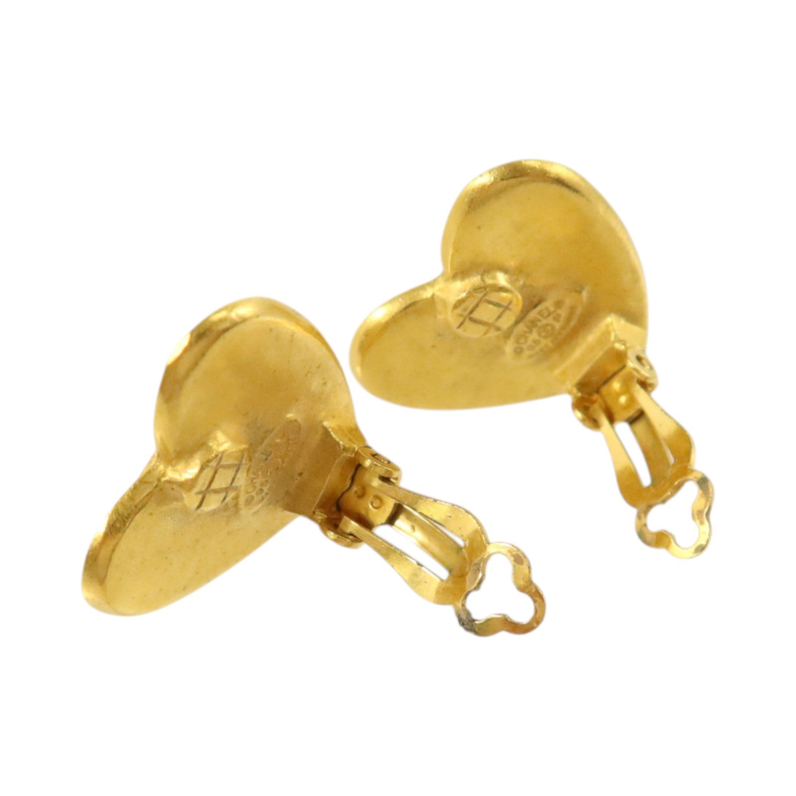 CHANEL 金屬Vintage Heart Clip-On Earrings耳環