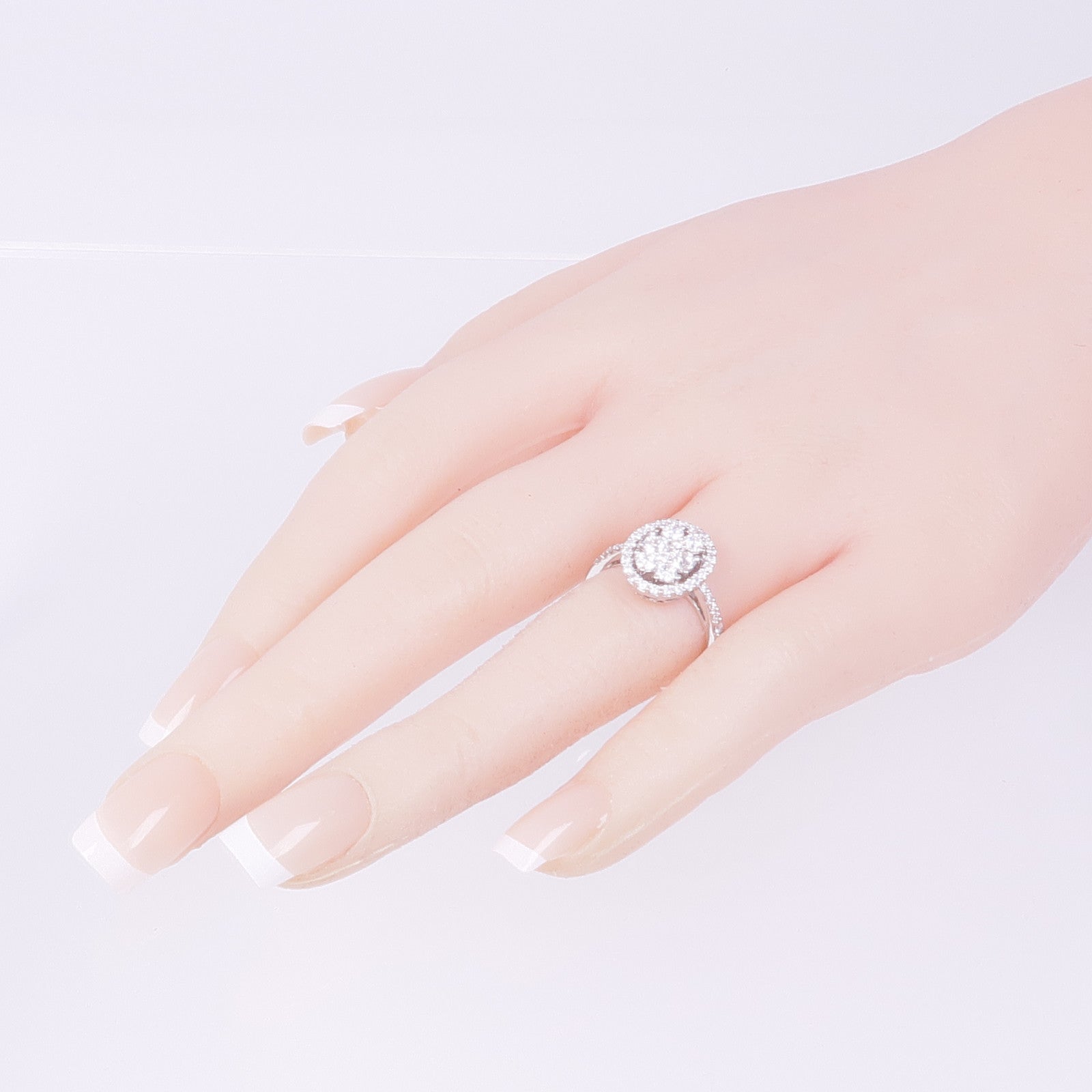 JEWELRY 【激減優惠】18K白金Diamond Ring鑽石戒指US#6.25