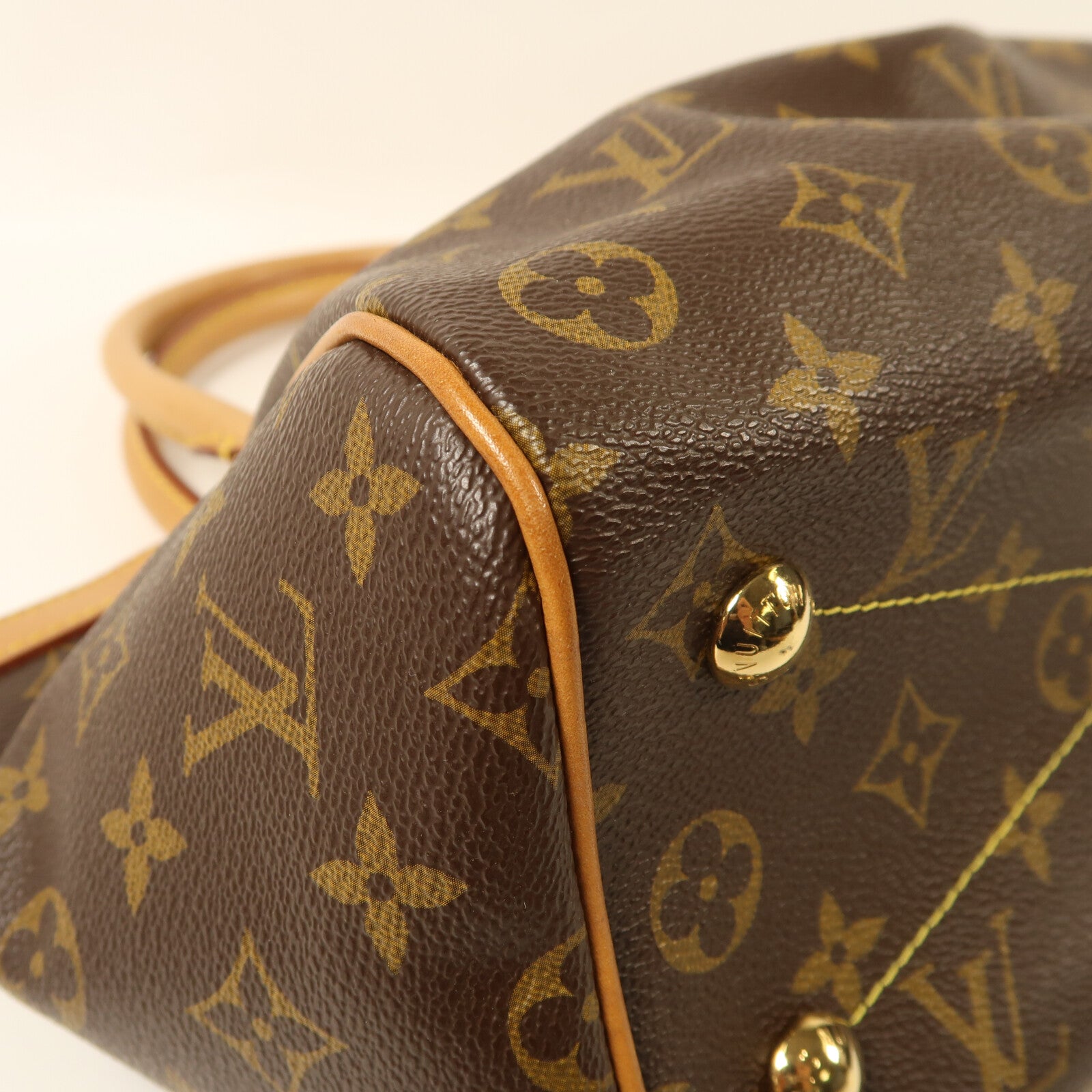 LOUIS VUITTON Monogram Tivoli PM金扣手挽袋