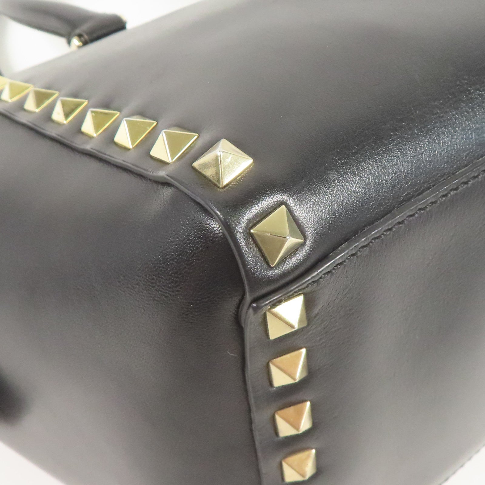 Valentino 牛皮皮革Shoulder Bag金扣手挽肩背兩用袋