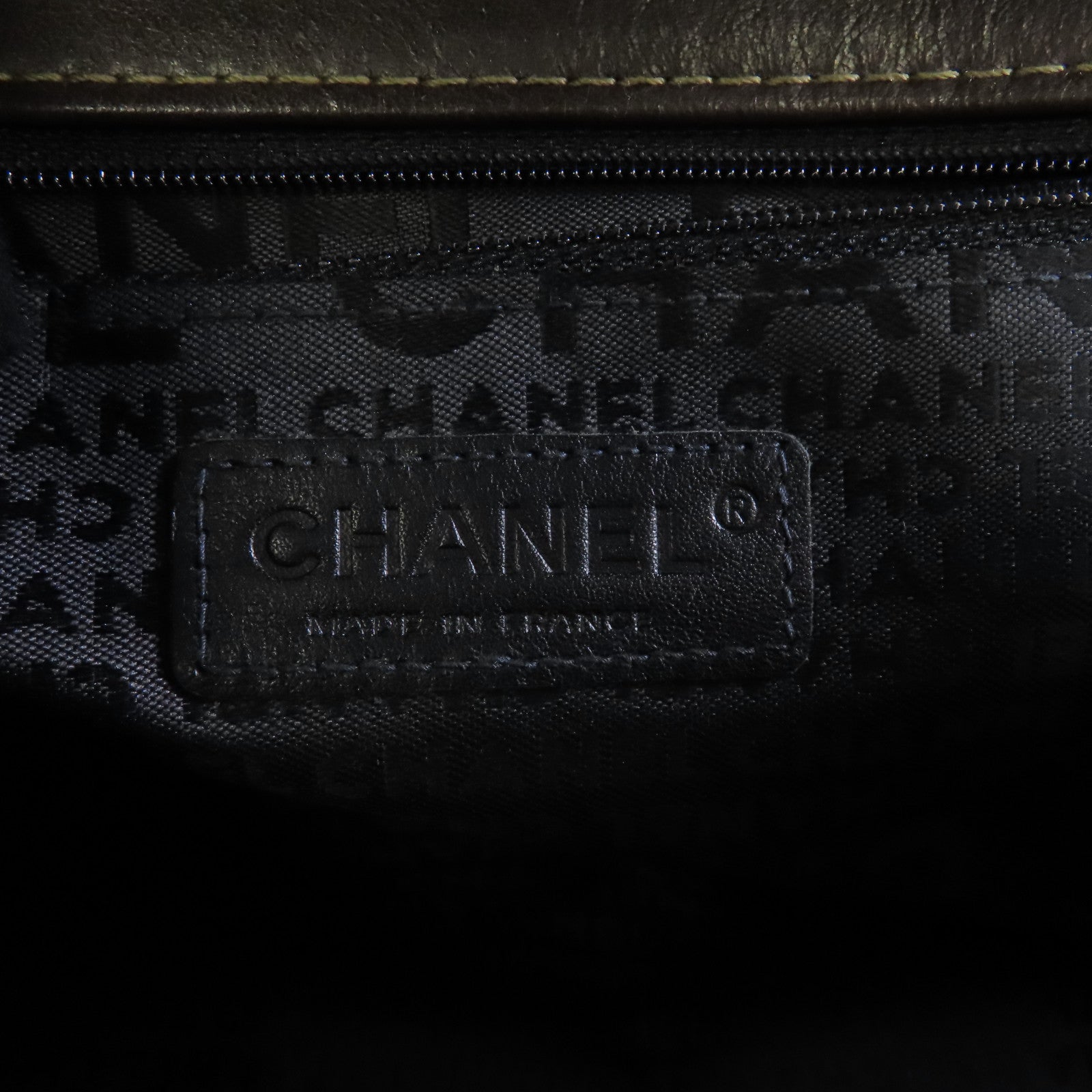 CHANEL 【激減優惠】牛皮皮革Chain Shoulder銀扣鏈帶肩背袋啡色