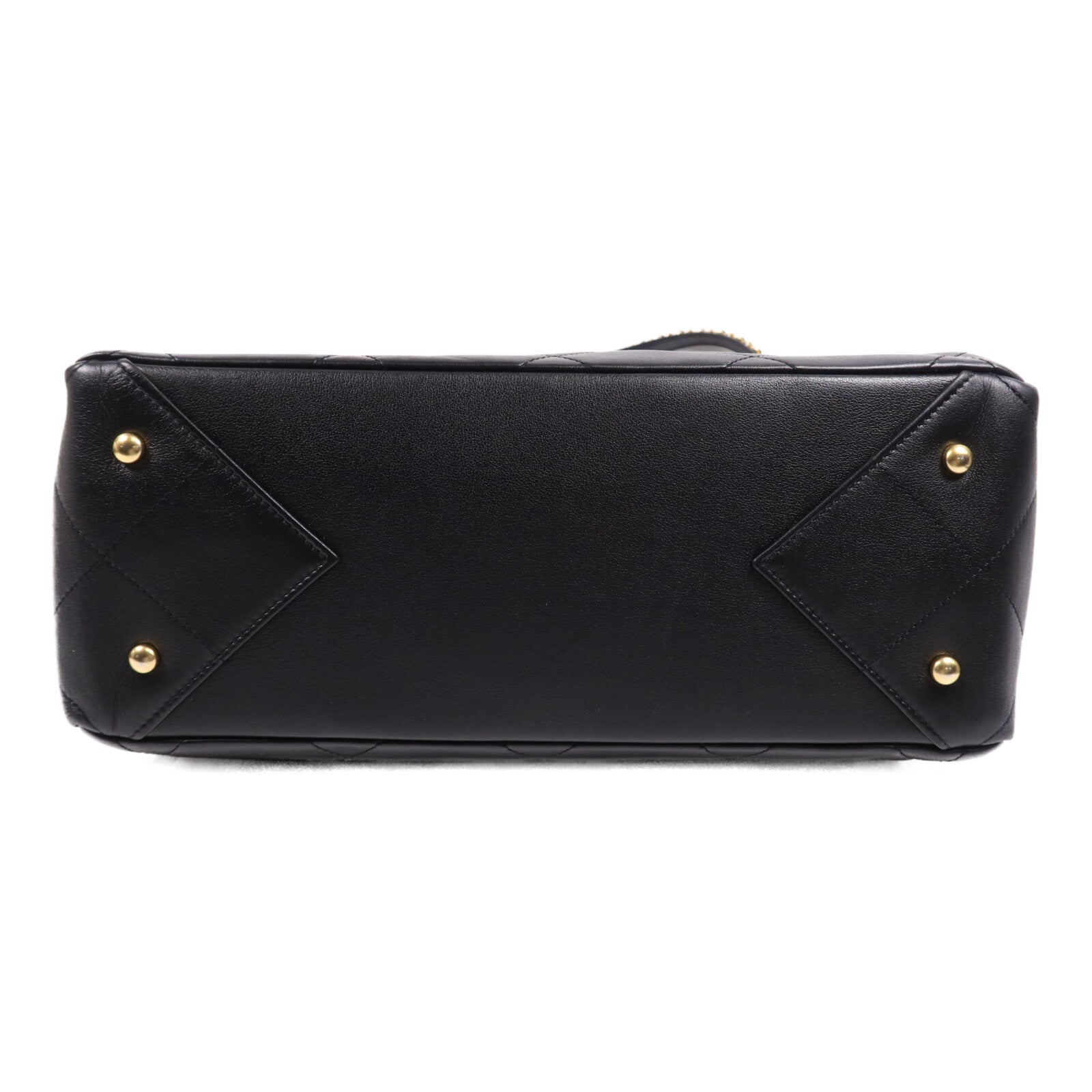 CHANEL 牛皮皮革Matelasse Tote金扣手挽袋