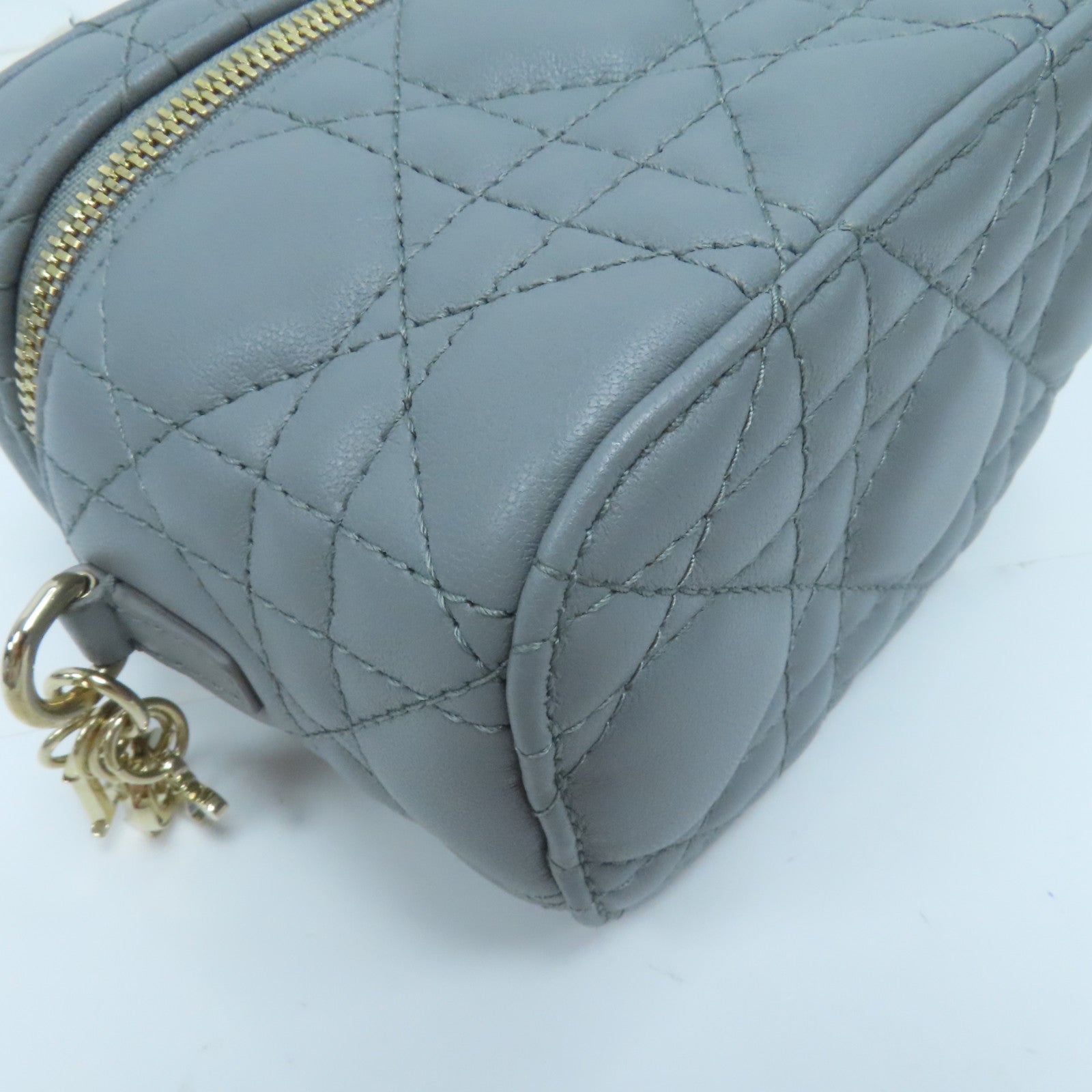 Dior 【激減優惠】羊皮皮革Shoulder Bag金扣鏈帶手挽肩背兩用袋藍色
