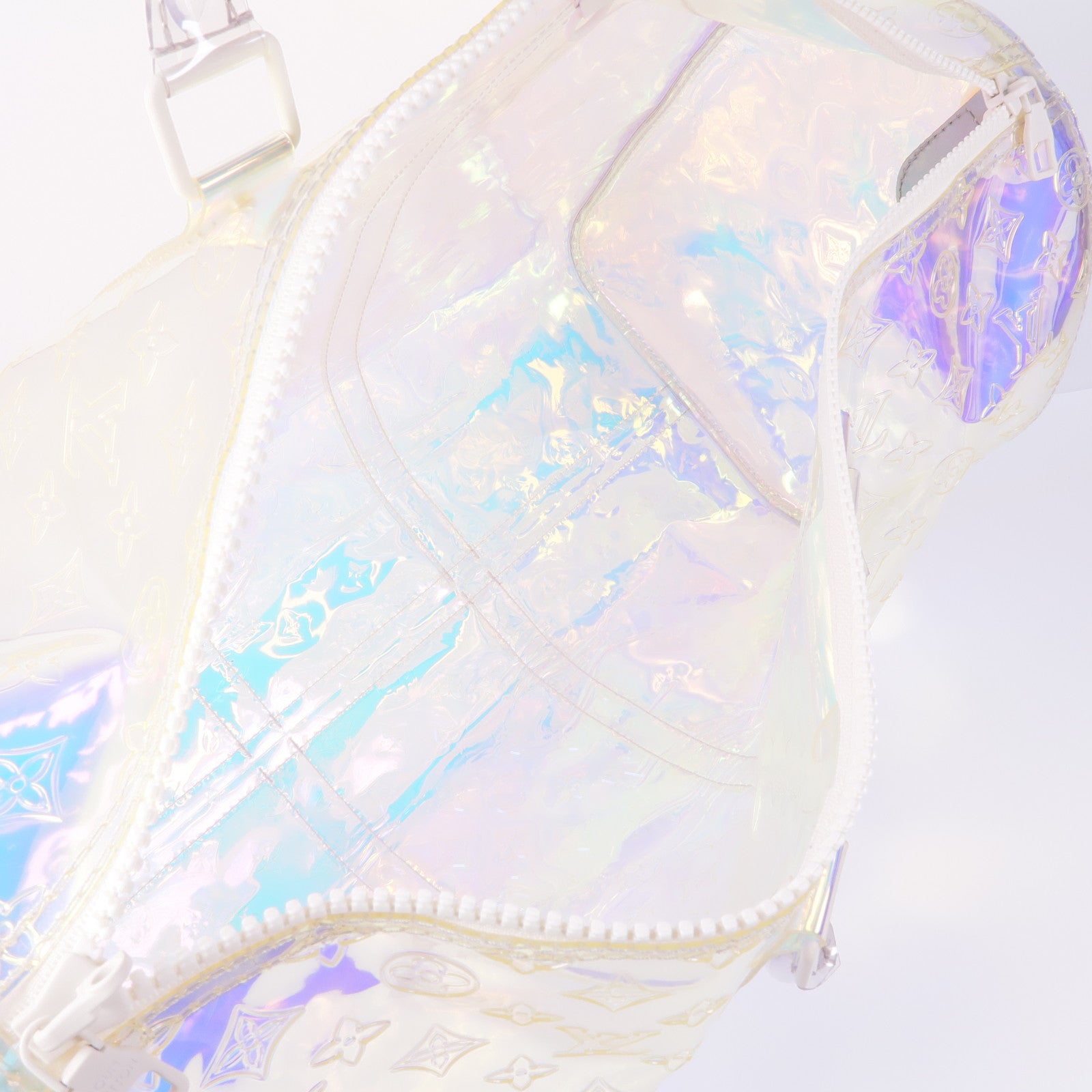 LOUIS VUITTON Monogram Prism Keepall Bandouliere 50手挽肩背兩用袋