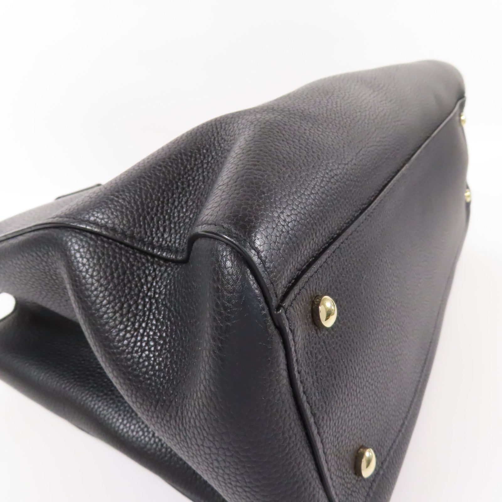 CHANEL 牛皮皮革2 Way Shoulder金扣手挽肩背兩用袋