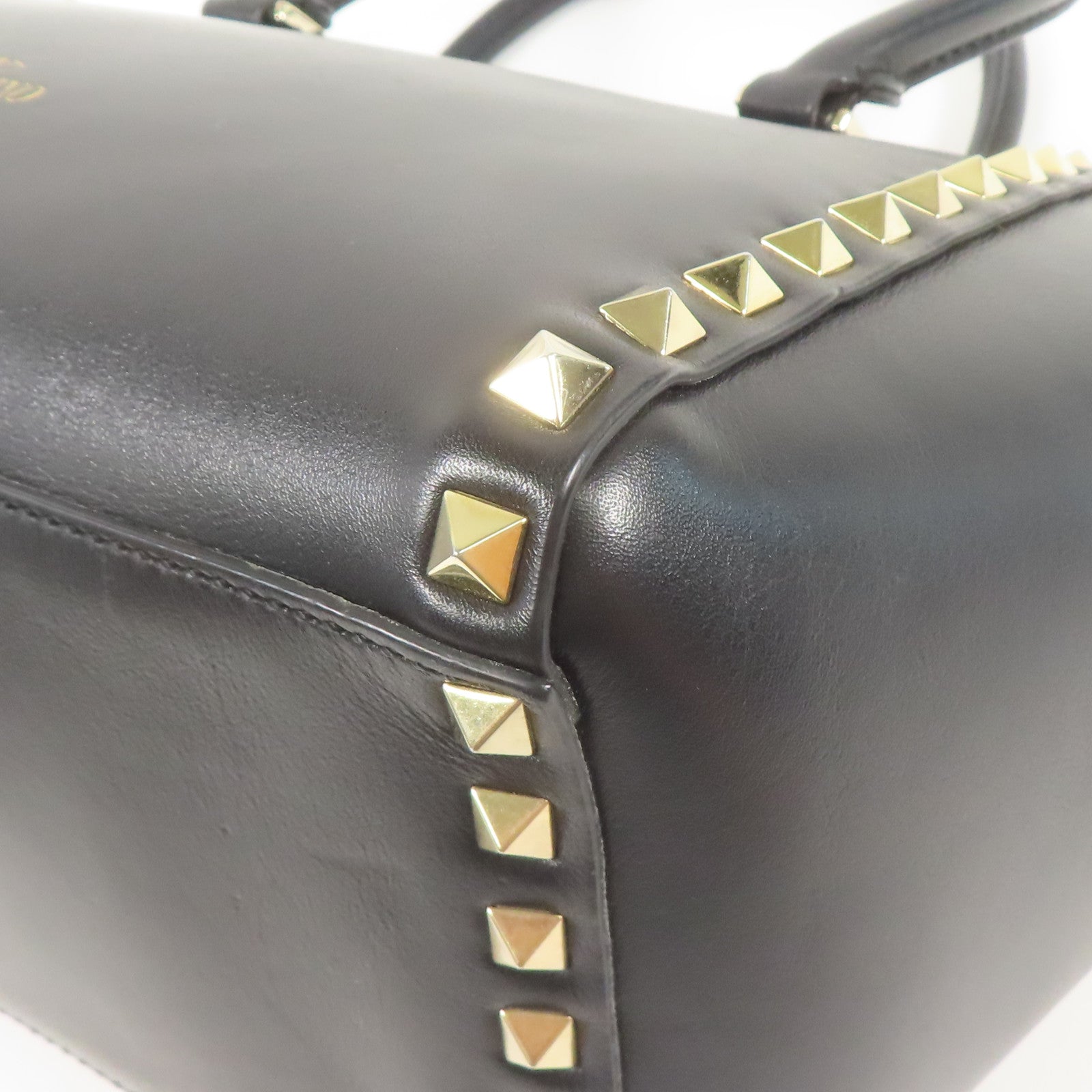Valentino 牛皮皮革Shoulder Bag金扣手挽肩背兩用袋
