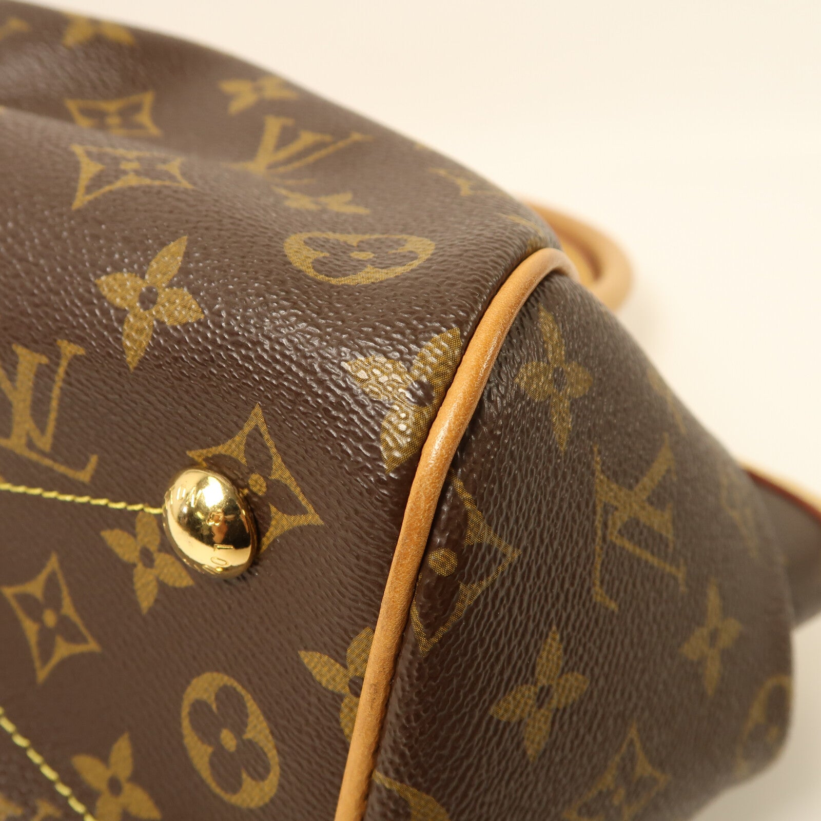 LOUIS VUITTON Monogram Tivoli PM金扣手挽袋