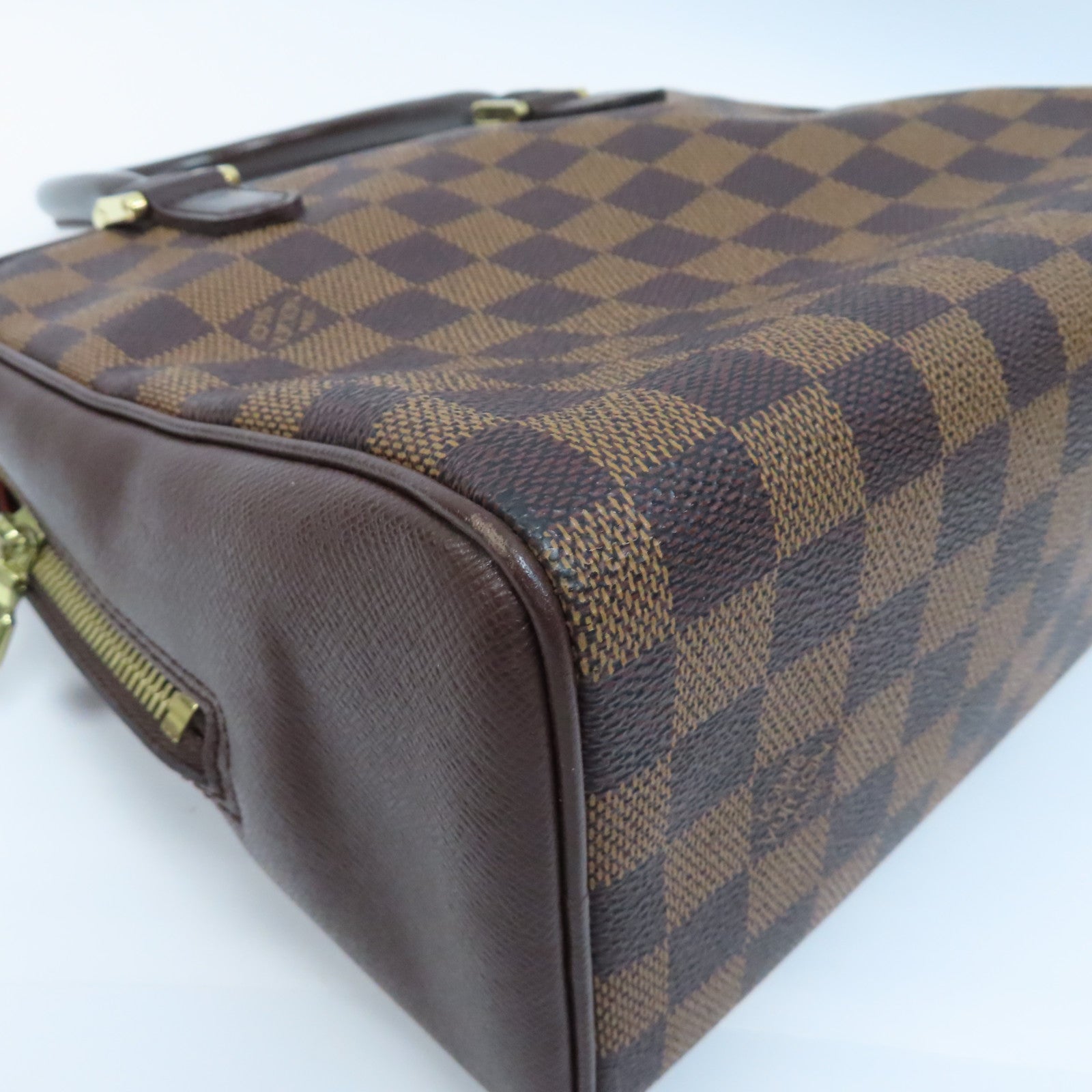 LOUIS VUITTON Damier Brera Handbag金扣手挽袋啡色