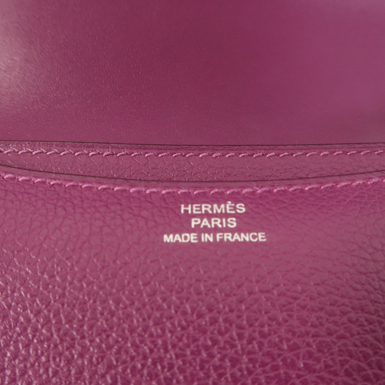 HERMES Evercolor皮革Constance Mini肩背袋Anemone