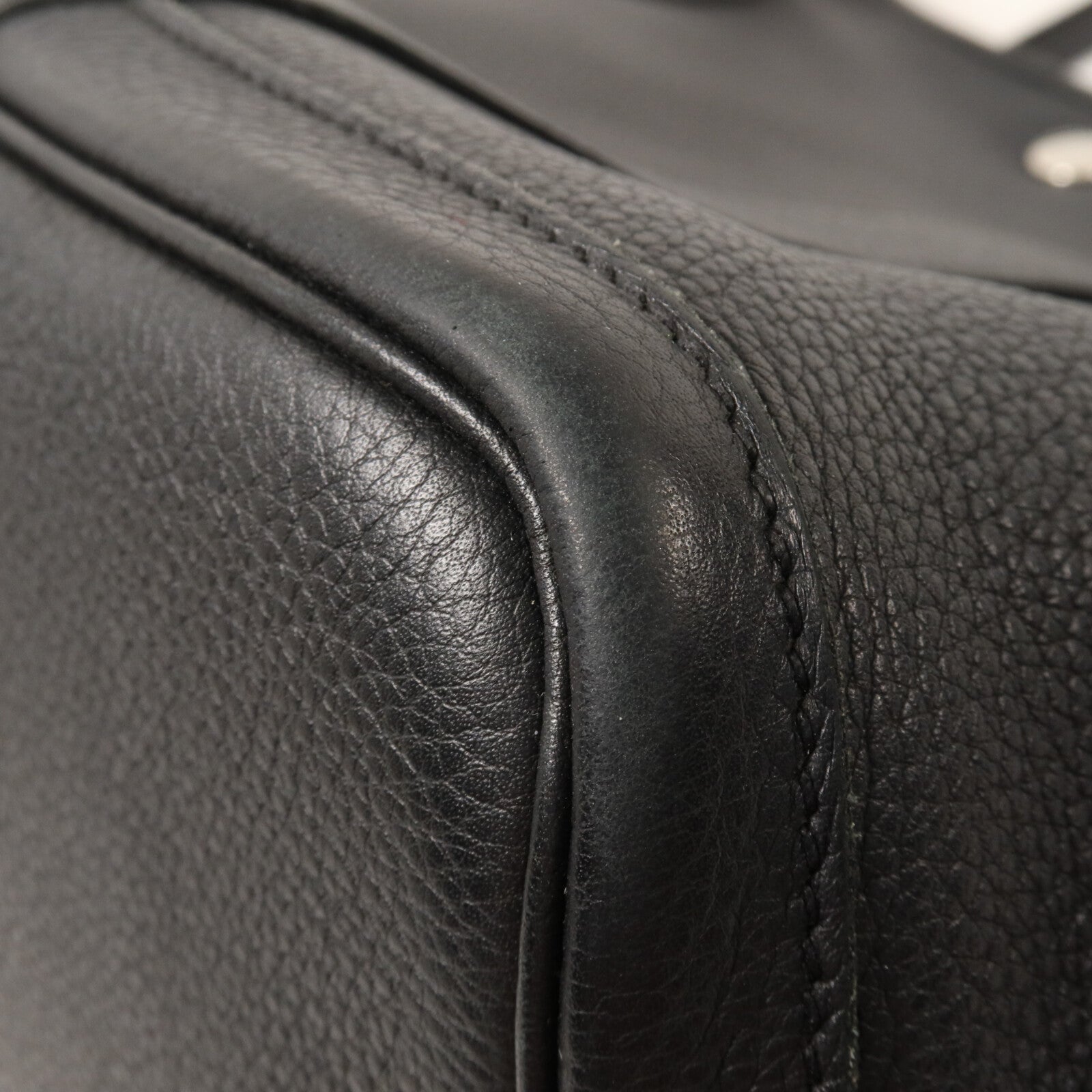 HERMES Negonda皮革Garden Party PM手挽袋Noir